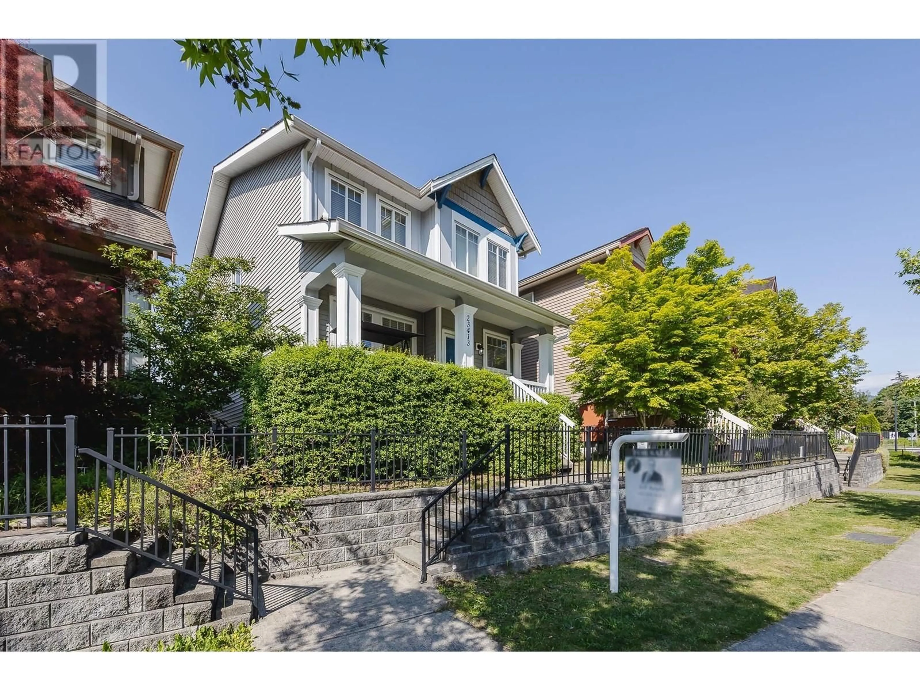 A pic from outside/outdoor area/front of a property/back of a property/a pic from drone, street for 23413 KANAKA WAY, Maple Ridge British Columbia V2W0B7