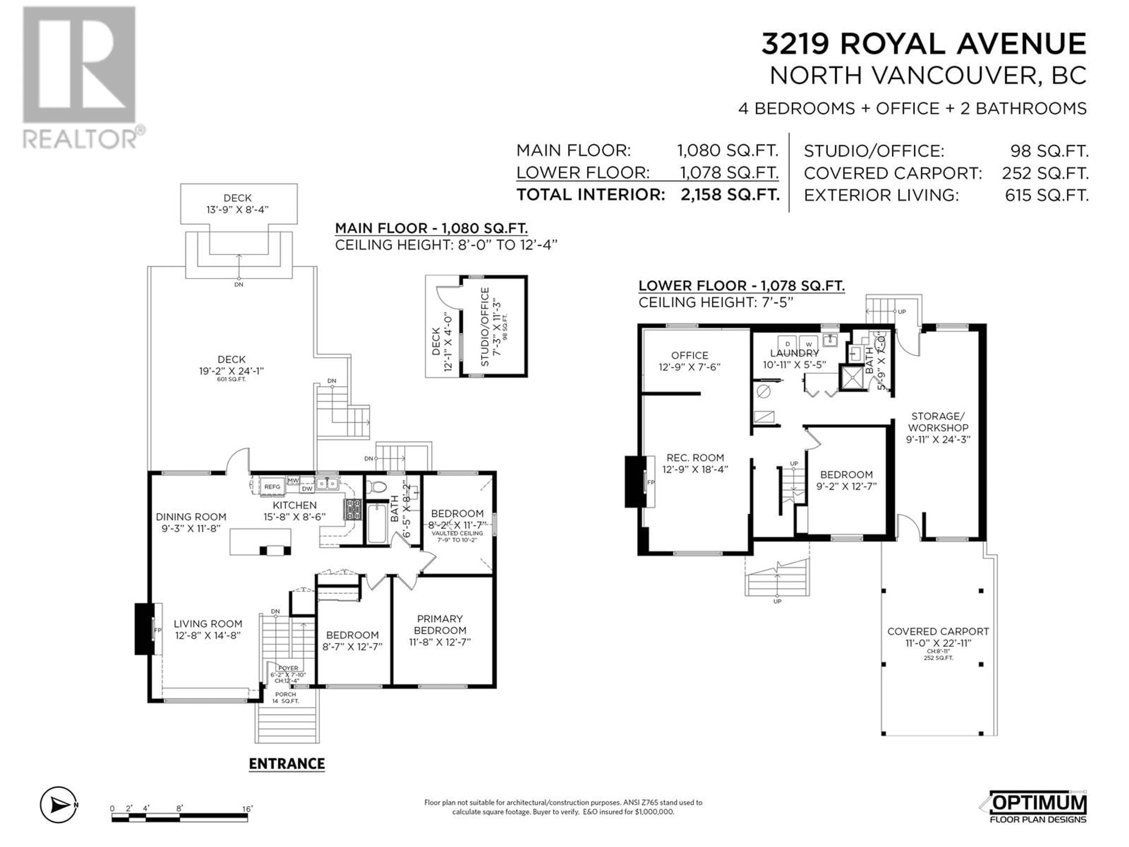 Floor plan for 3219 ROYAL AVENUE, North Vancouver British Columbia V7K1Y7