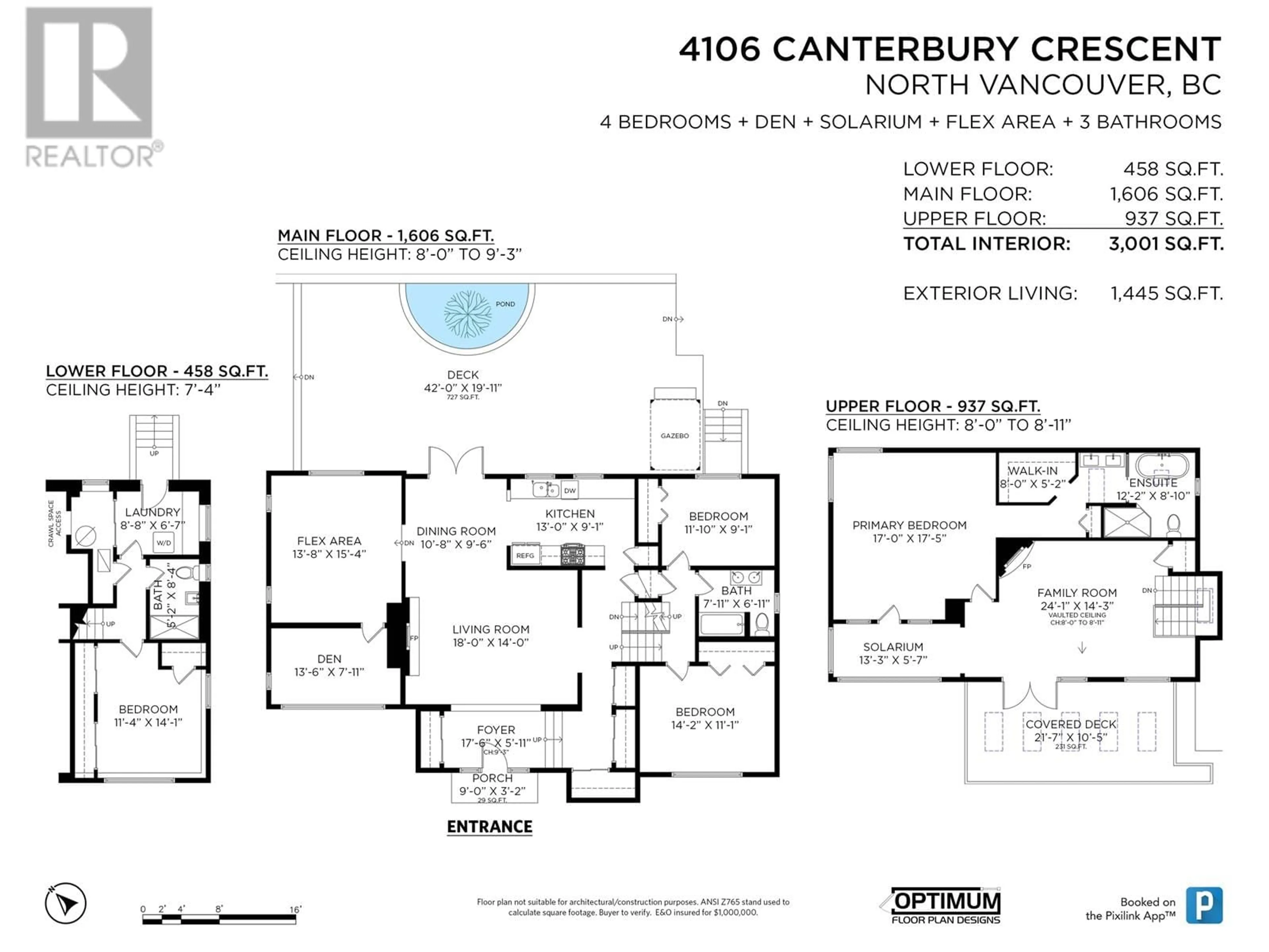 Floor plan for 4106 CANTERBURY CRESCENT, North Vancouver British Columbia V7R3N5
