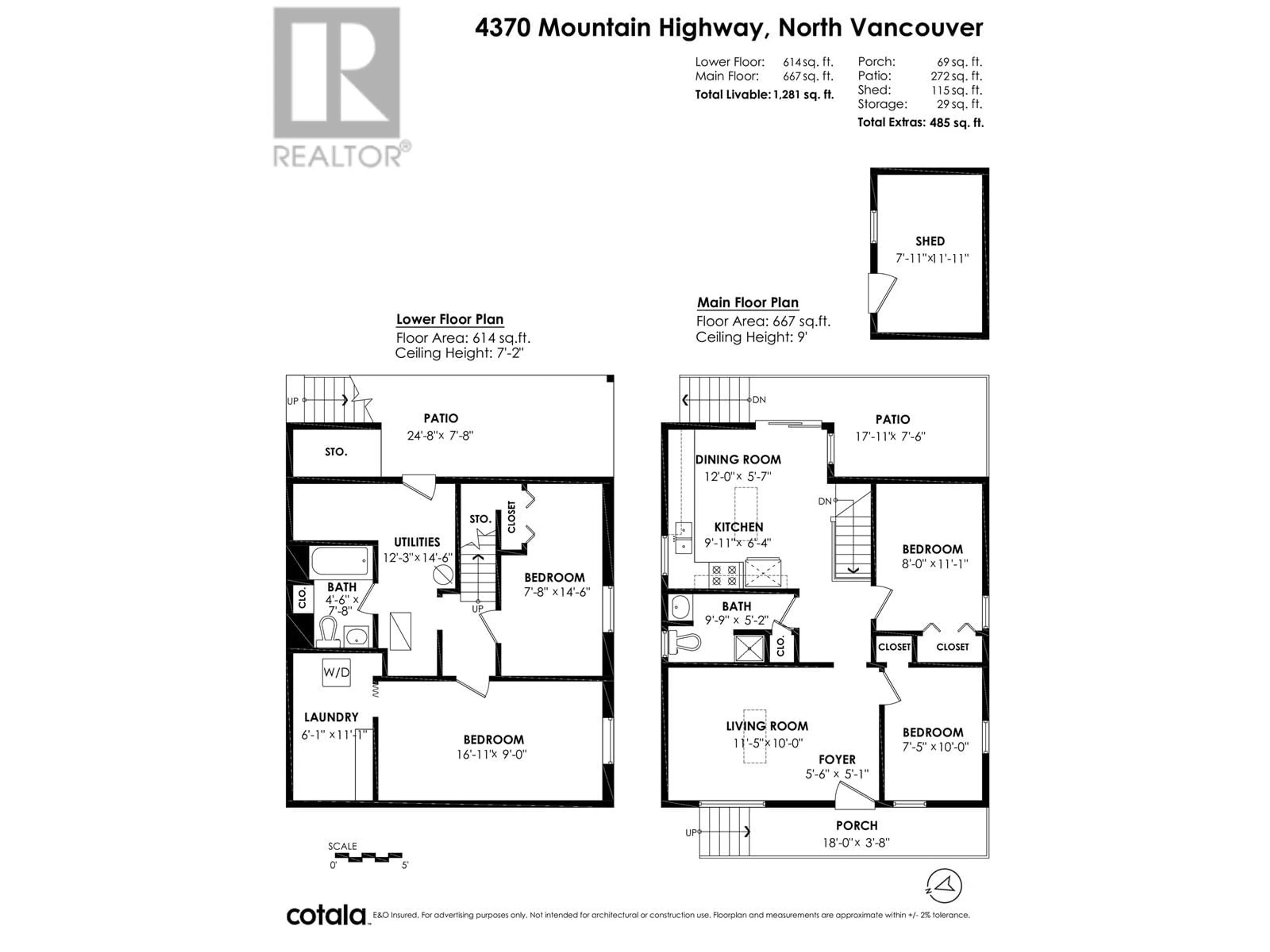 Floor plan for 4370 MOUNTAIN HIGHWAY, North Vancouver British Columbia V7K2K2