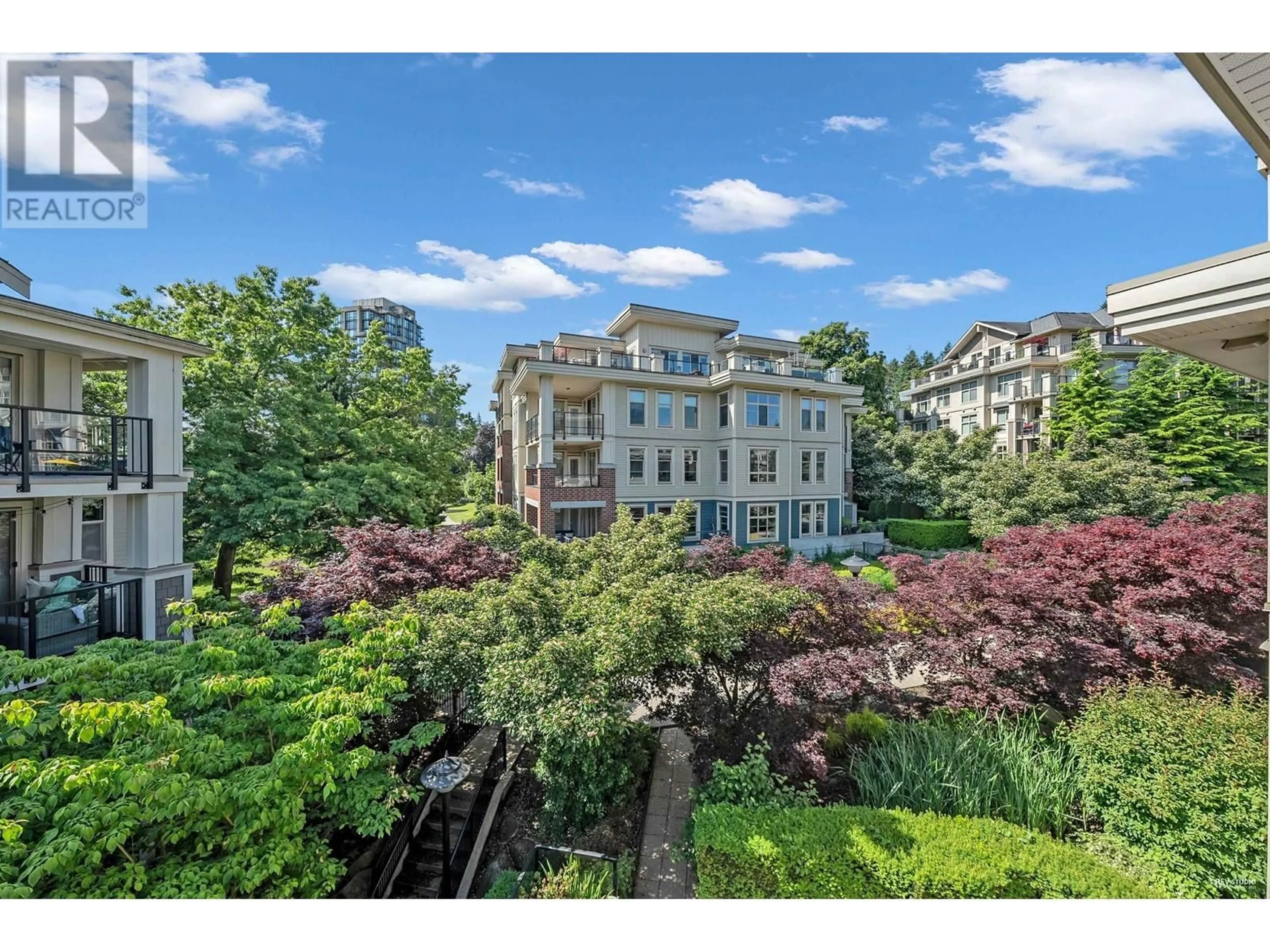 A pic from outside/outdoor area/front of a property/back of a property/a pic from drone, city buildings view from balcony for 303 - 250 FRANCIS WAY, New Westminster British Columbia V3L0E6