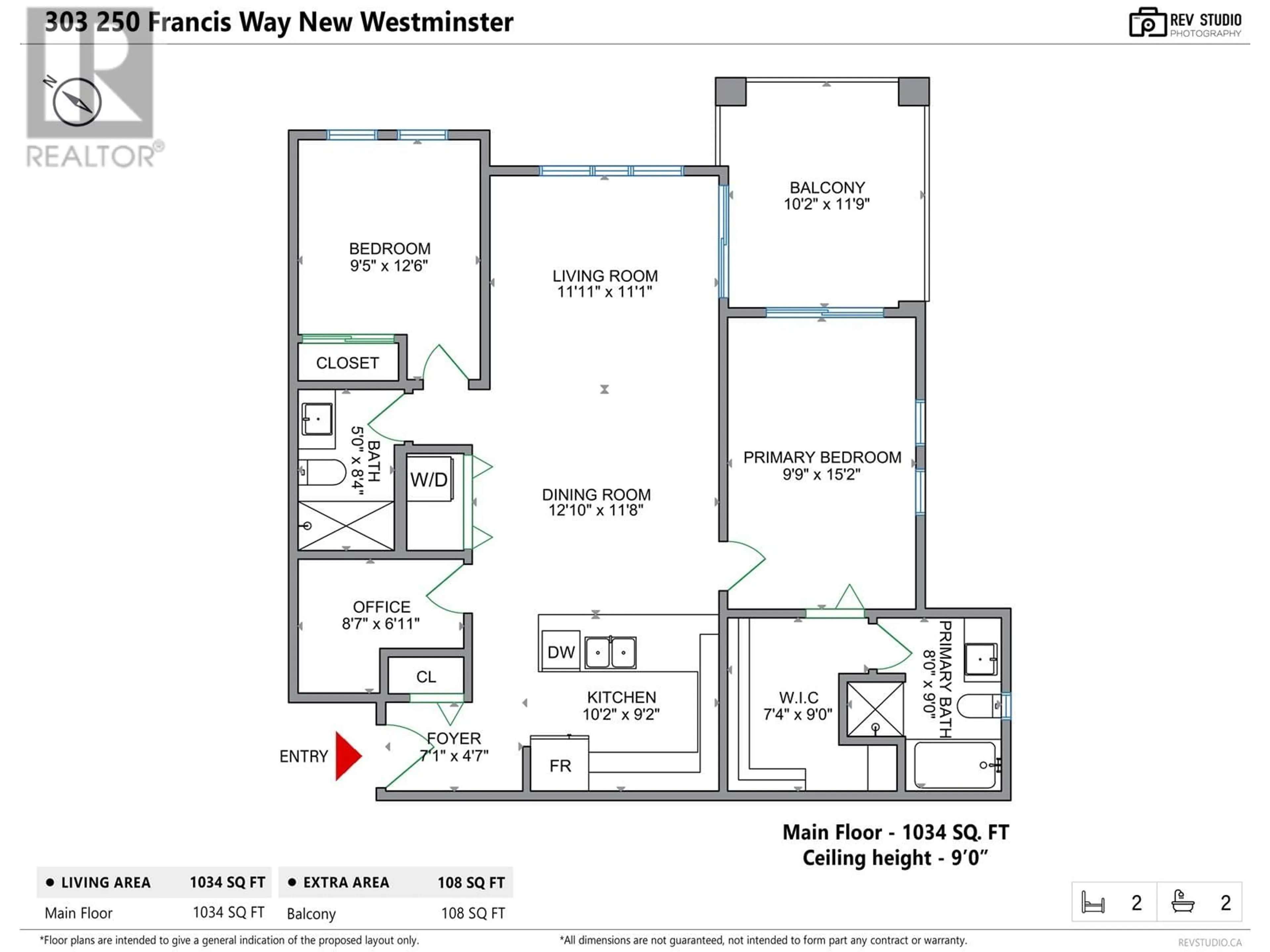 Floor plan for 303 - 250 FRANCIS WAY, New Westminster British Columbia V3L0E6