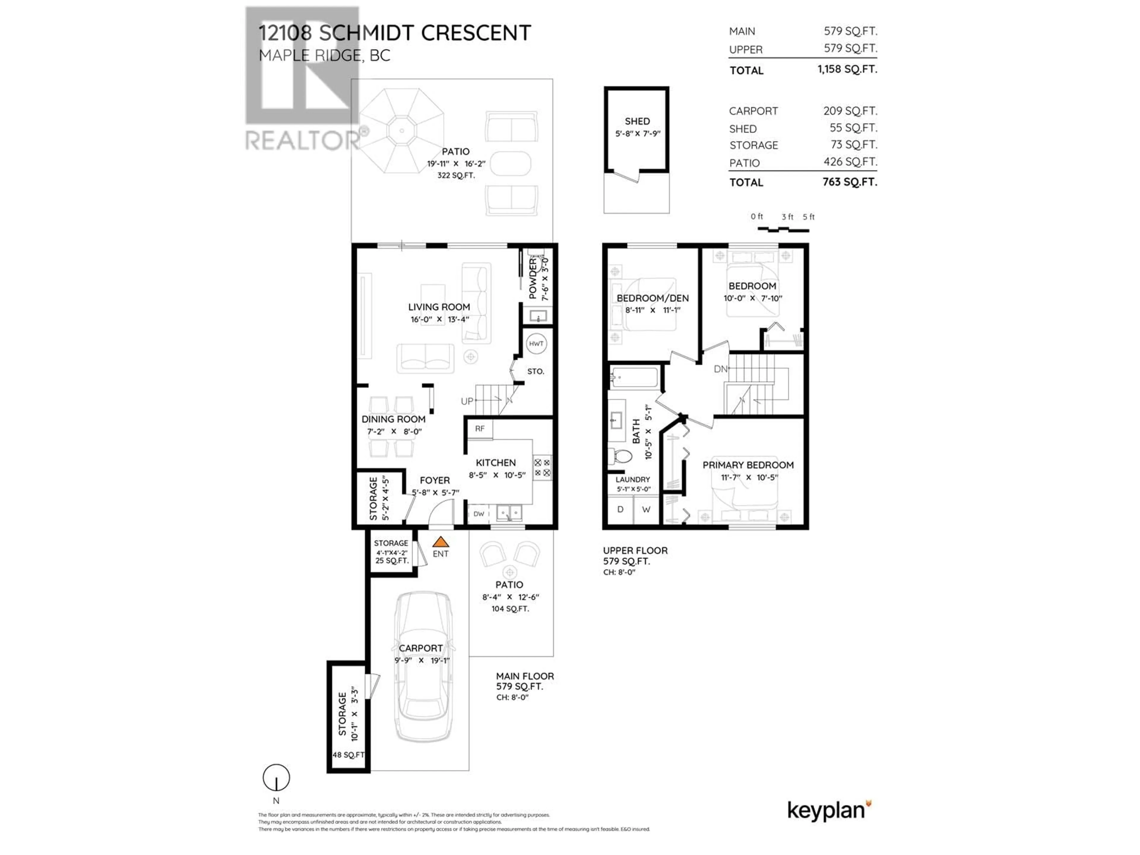 Floor plan for 12108 SCHMIDT CRESCENT, Maple Ridge British Columbia V2X8A2