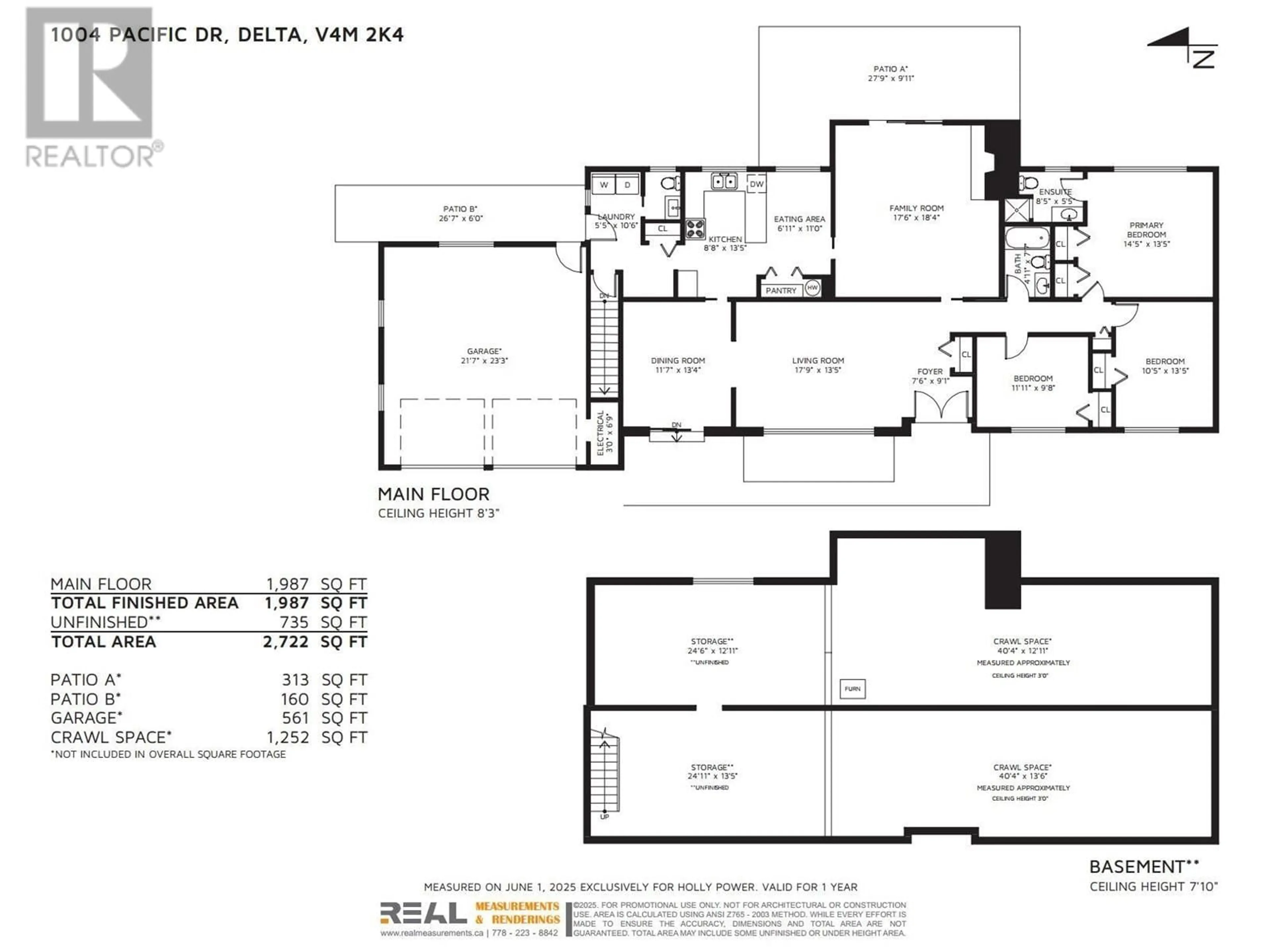 Floor plan for 1004 PACIFIC DRIVE, Delta British Columbia V4M2K4