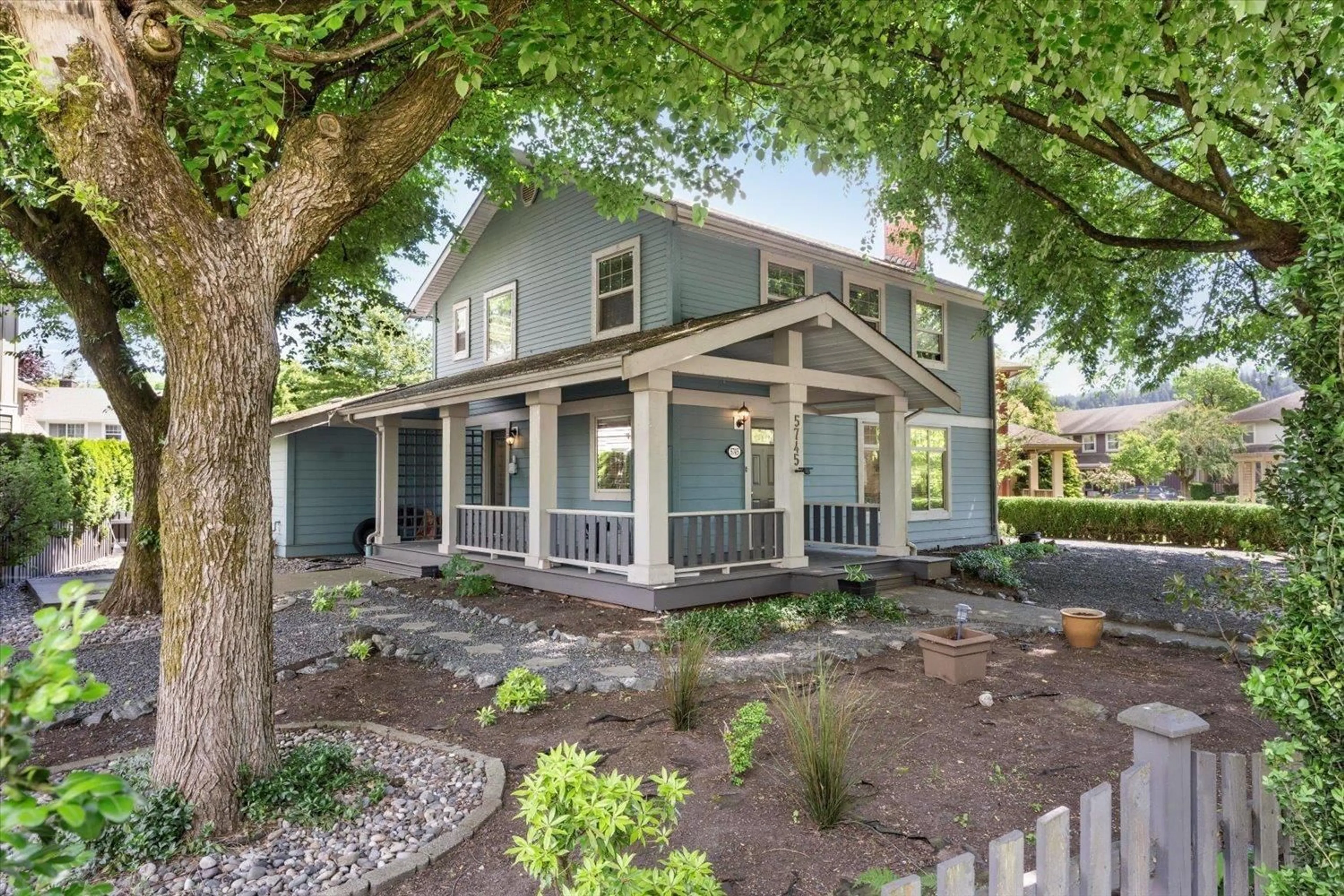 Home with vinyl exterior material, street for 5745 CHEAMVIEW CRESCENT, Chilliwack British Columbia V2R0A1