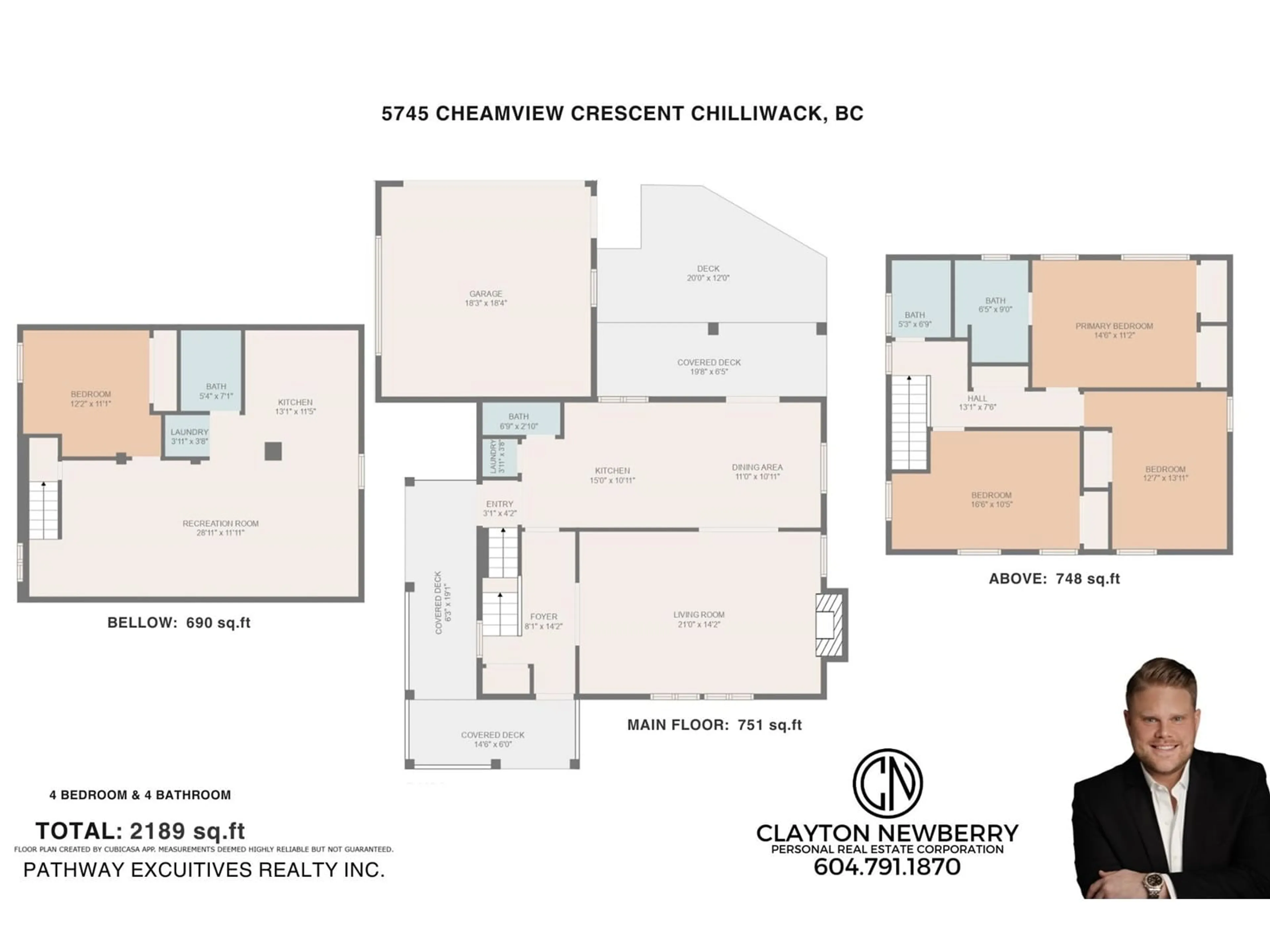 Floor plan for 5745 CHEAMVIEW CRESCENT, Chilliwack British Columbia V2R0A1