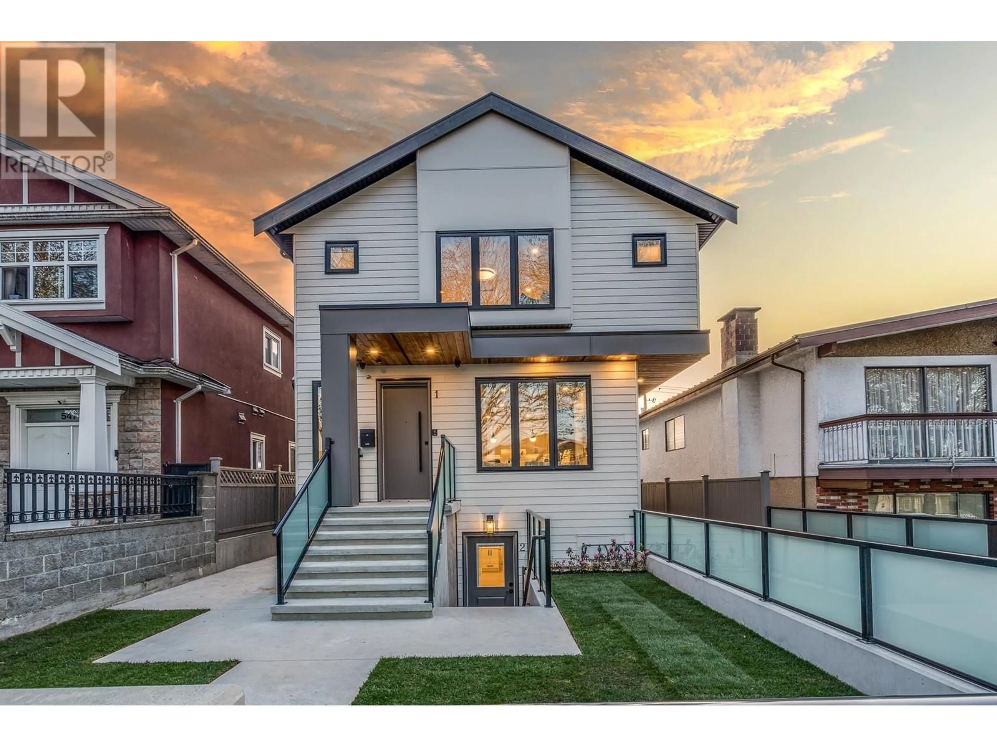 Home with brick exterior material, street for 1 - 5461 RHODES STREET, Vancouver British Columbia V5R3P1