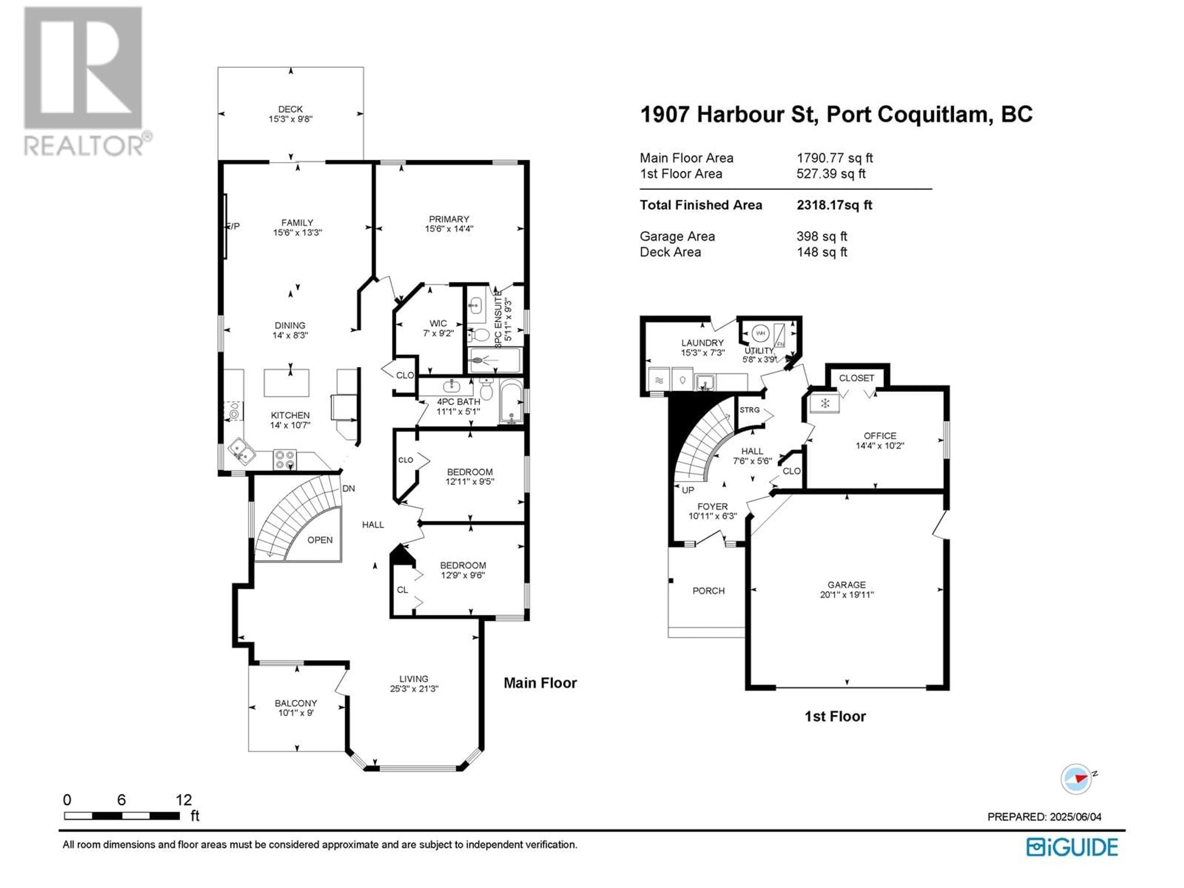 Floor plan for 1907 HARBOUR STREET, Port Coquitlam British Columbia V3C1A4