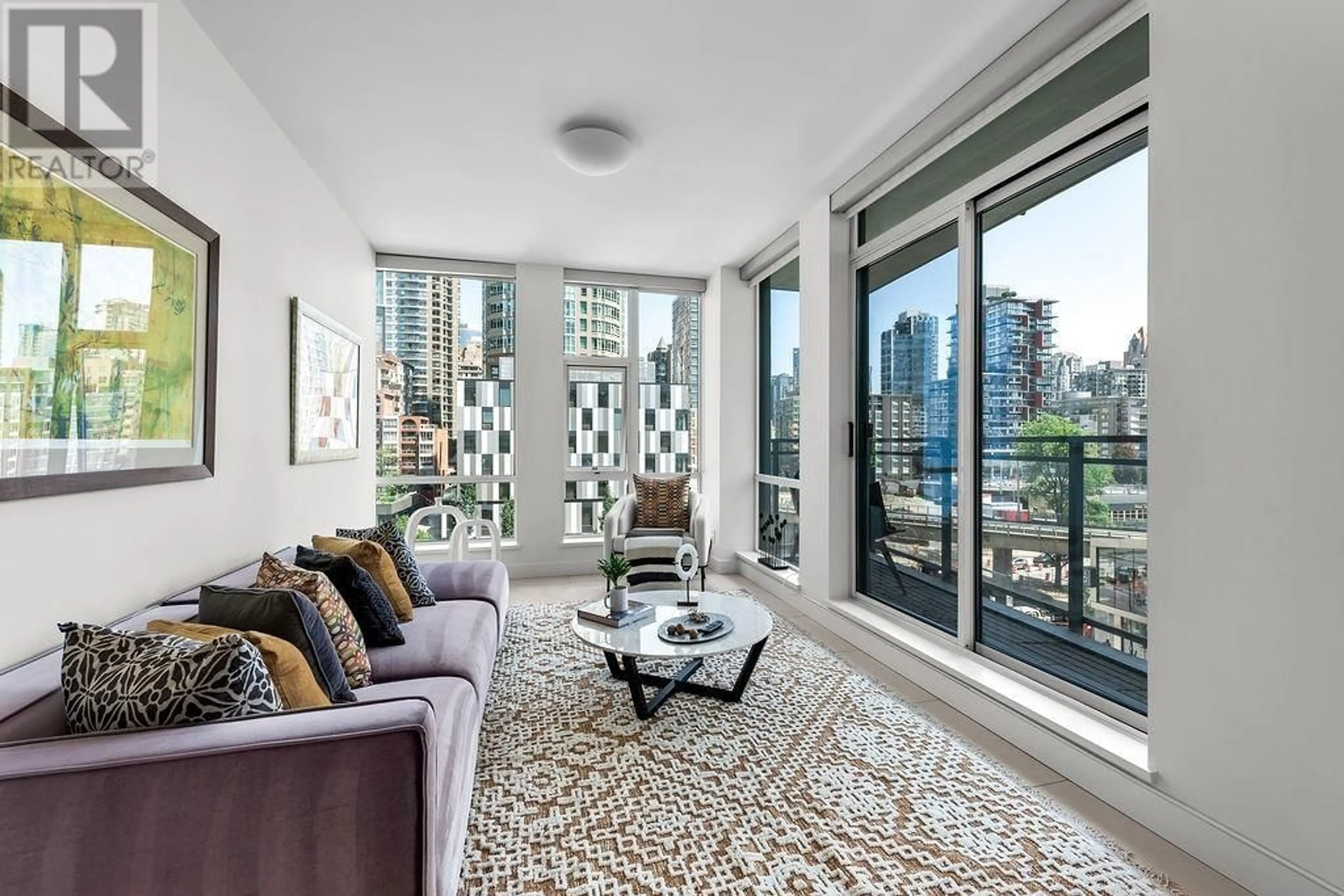 Living room with furniture, unknown for 802 - 1455 HOWE STREET, Vancouver British Columbia V6Z1C2