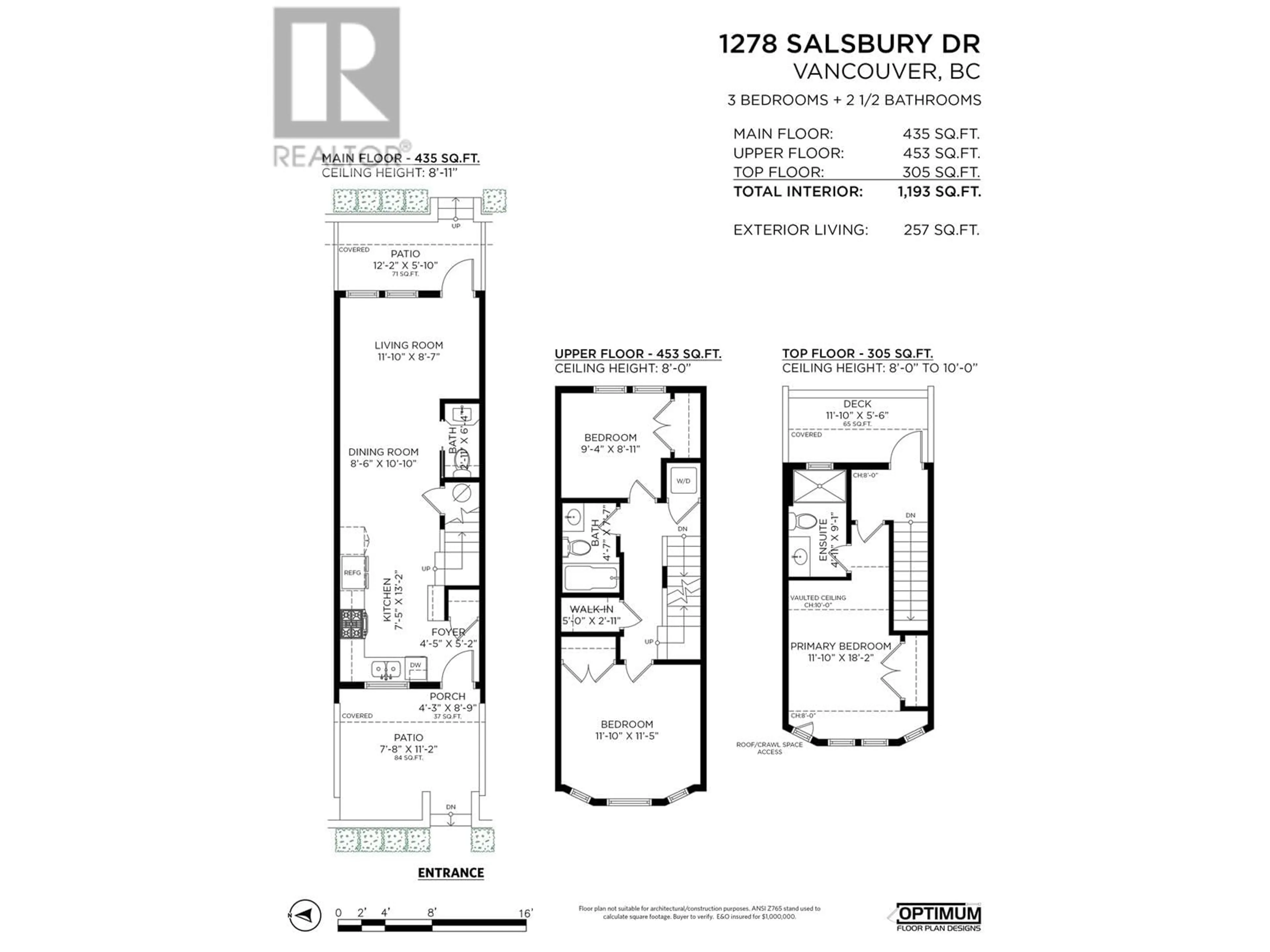 Floor plan for 1278 SALSBURY DRIVE, Vancouver British Columbia V5L0B2