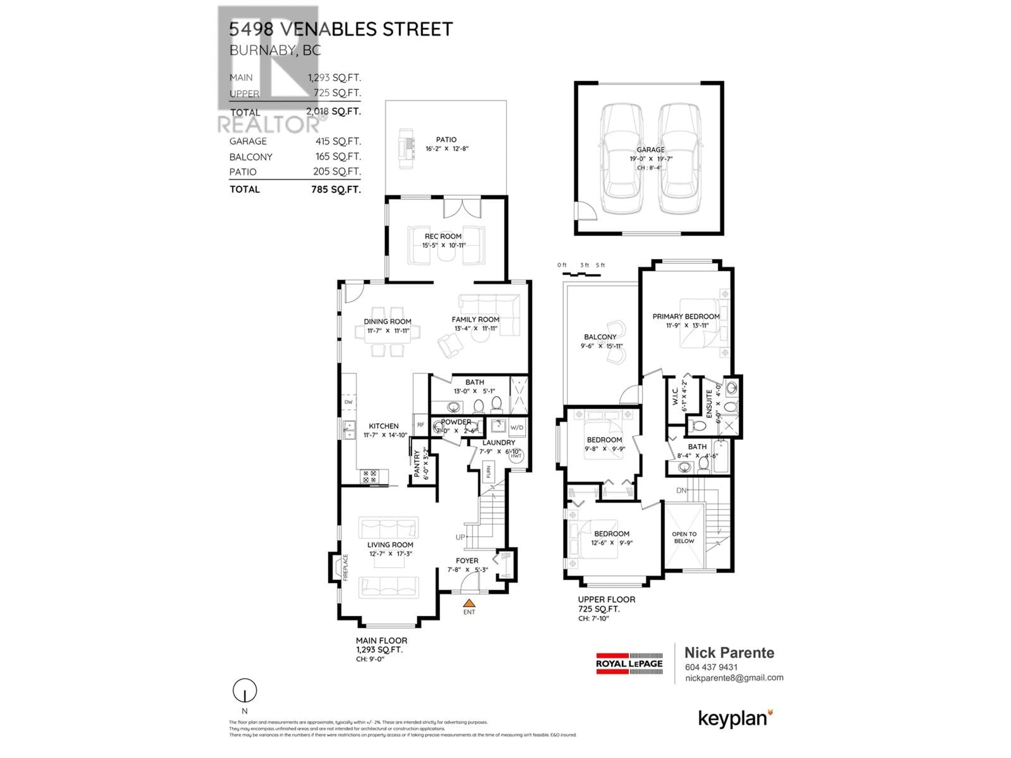 Floor plan for 5498 VENABLES STREET, Burnaby British Columbia V5B1Y1