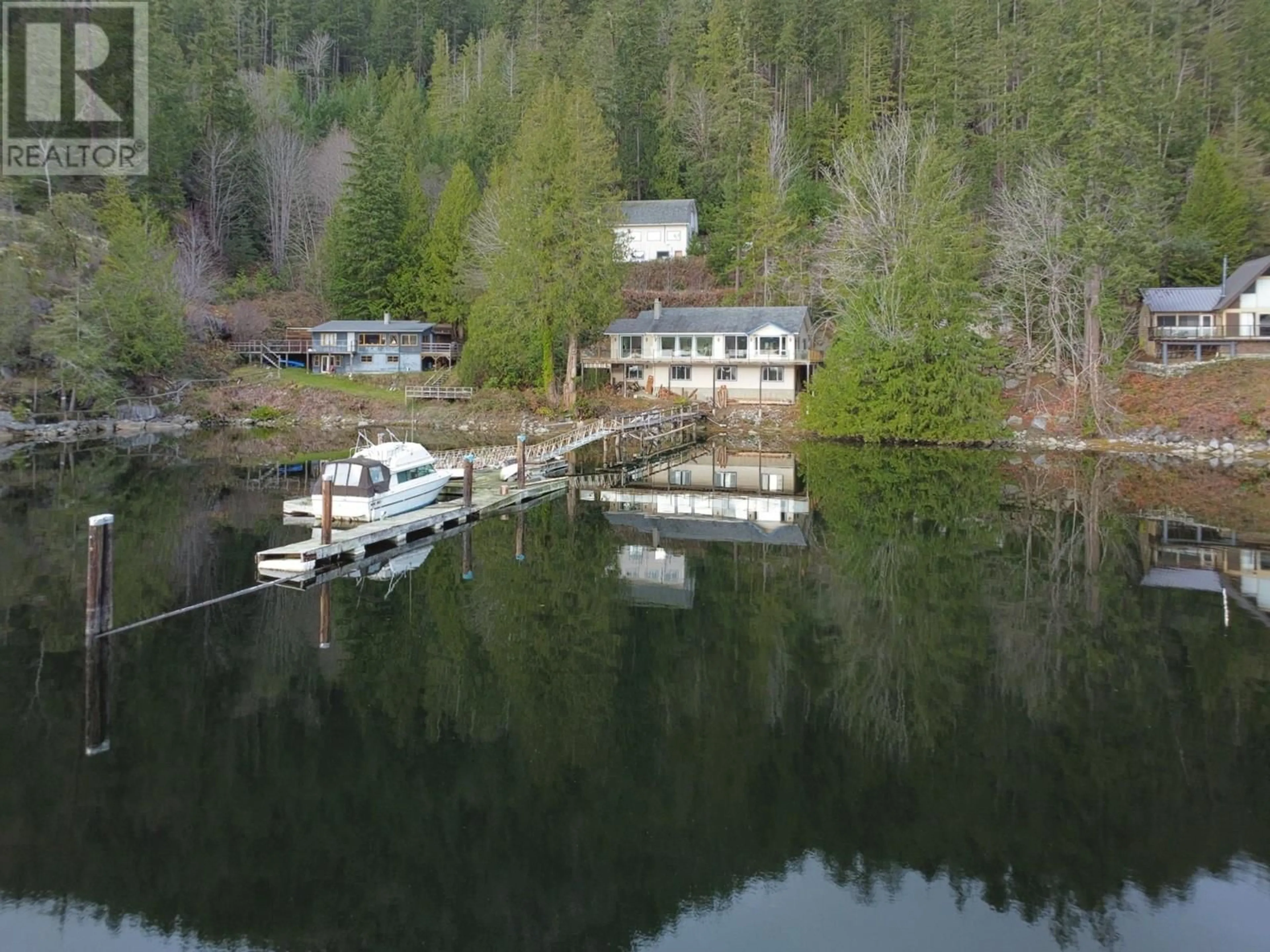 A pic from outside/outdoor area/front of a property/back of a property/a pic from drone, water/lake/river/ocean view for 5338 DANIEL ROAD, Garden Bay British Columbia V0N1S1