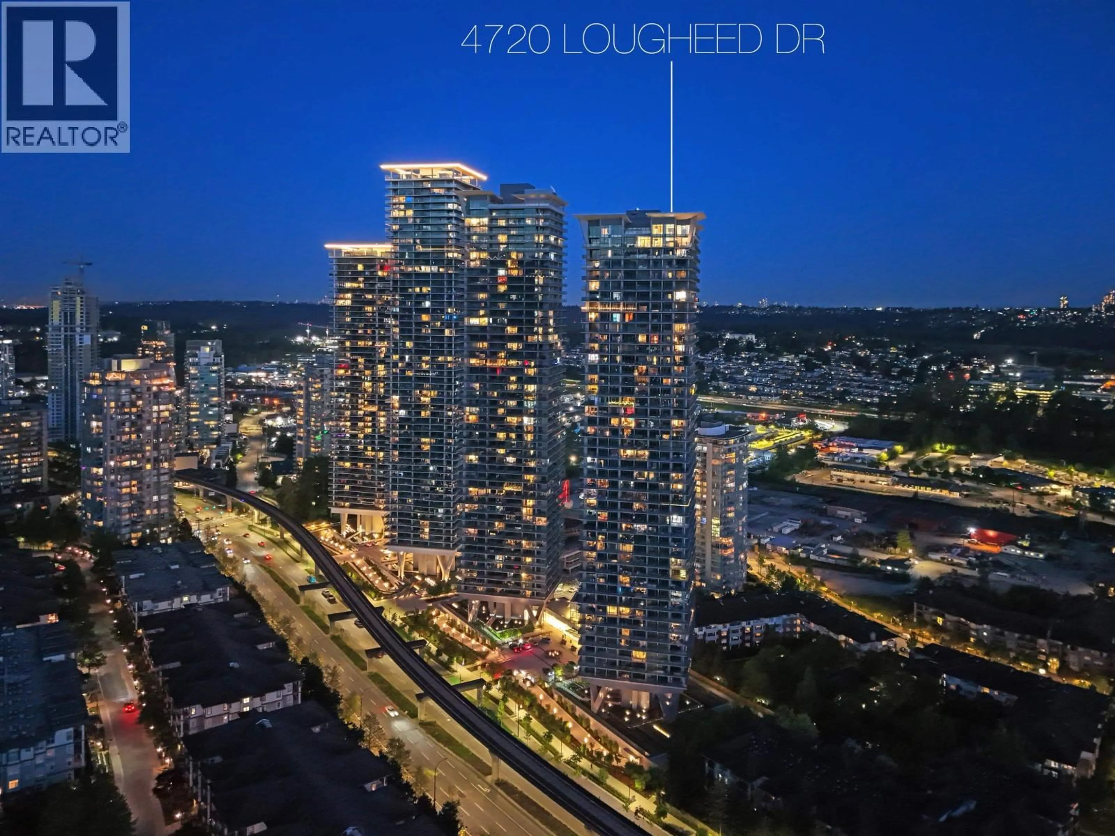 A pic from outside/outdoor area/front of a property/back of a property/a pic from drone, city buildings view from balcony for 4402 - 4720 LOUGHEED HIGHWAY, Burnaby British Columbia V5C0M8