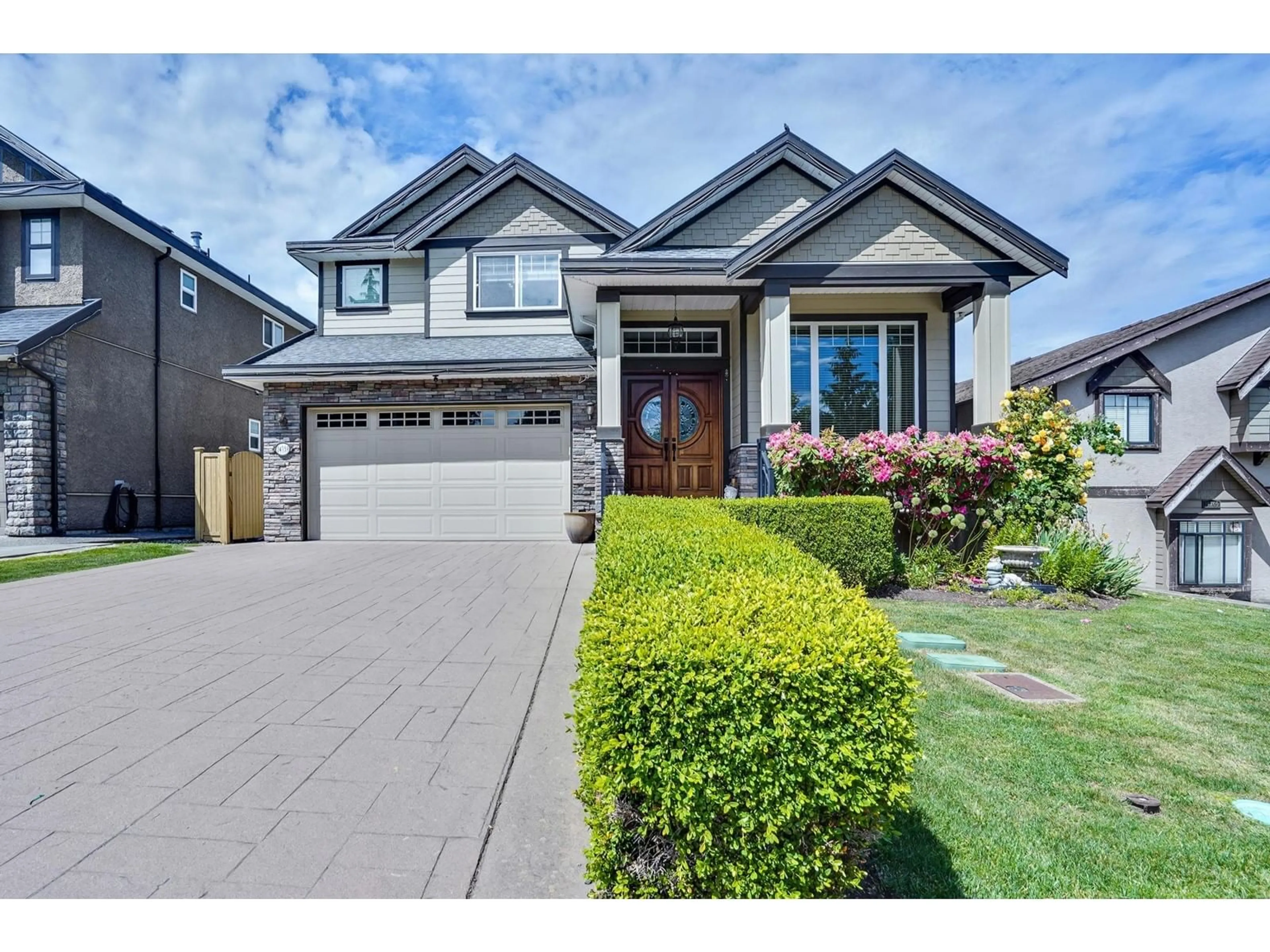 Home with brick exterior material, street for 14759 60A, Surrey British Columbia V3S3W5