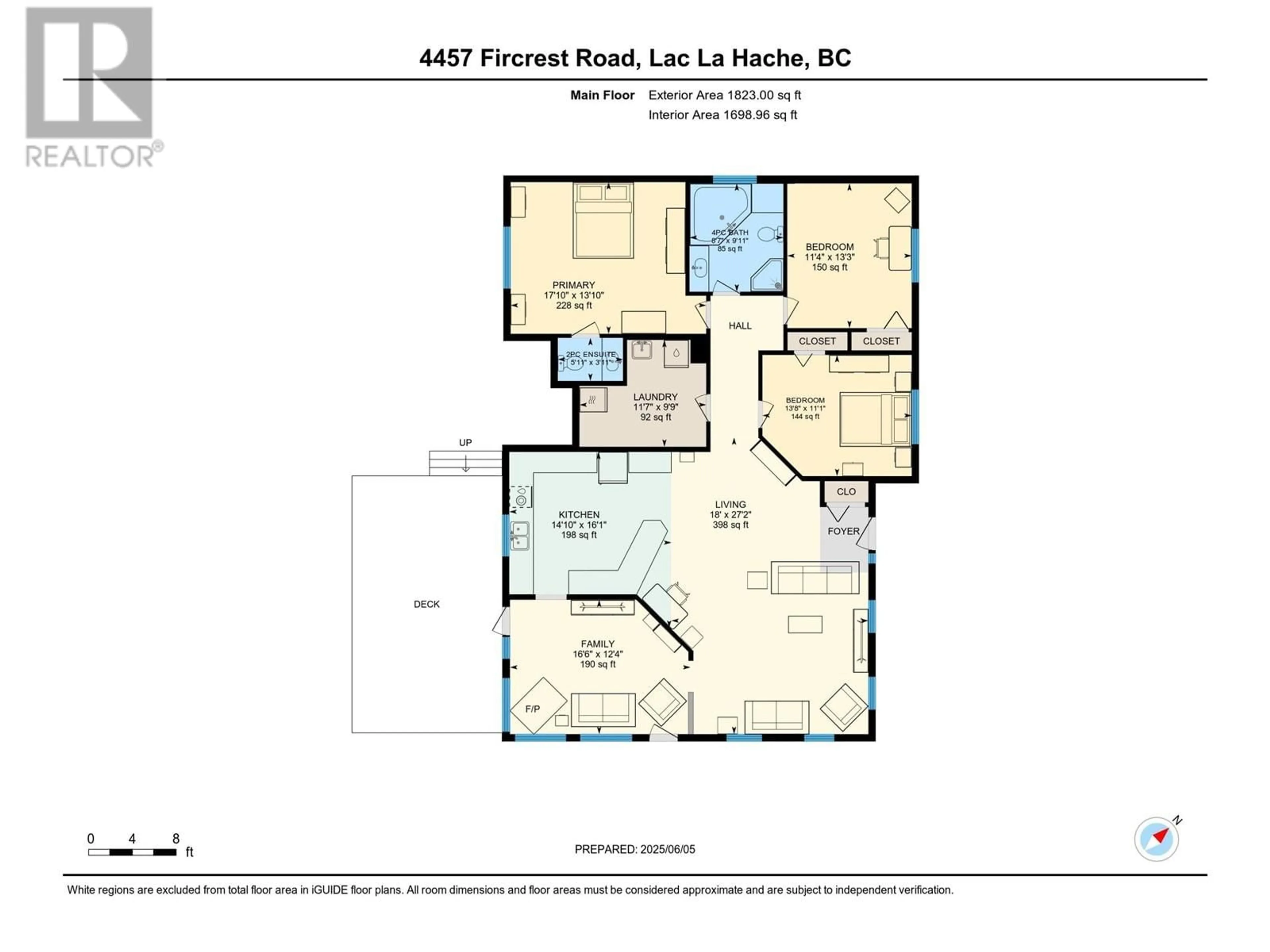 Floor plan for 4457 FIRCREST ROAD, Lac La Hache British Columbia V0K1T1