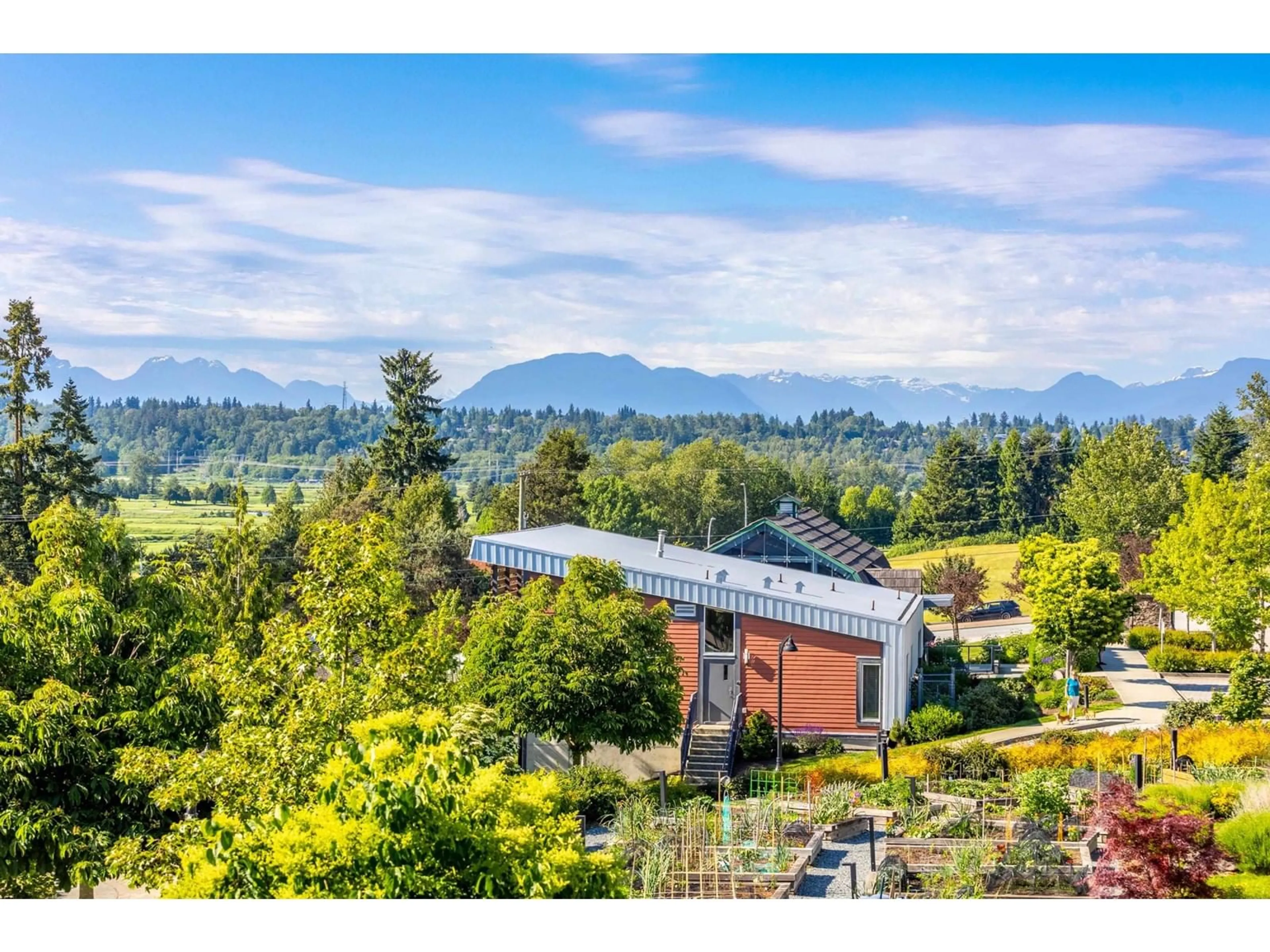 A pic from outside/outdoor area/front of a property/back of a property/a pic from drone, mountain view for 314 - 16388 64, Surrey British Columbia V3S6X6