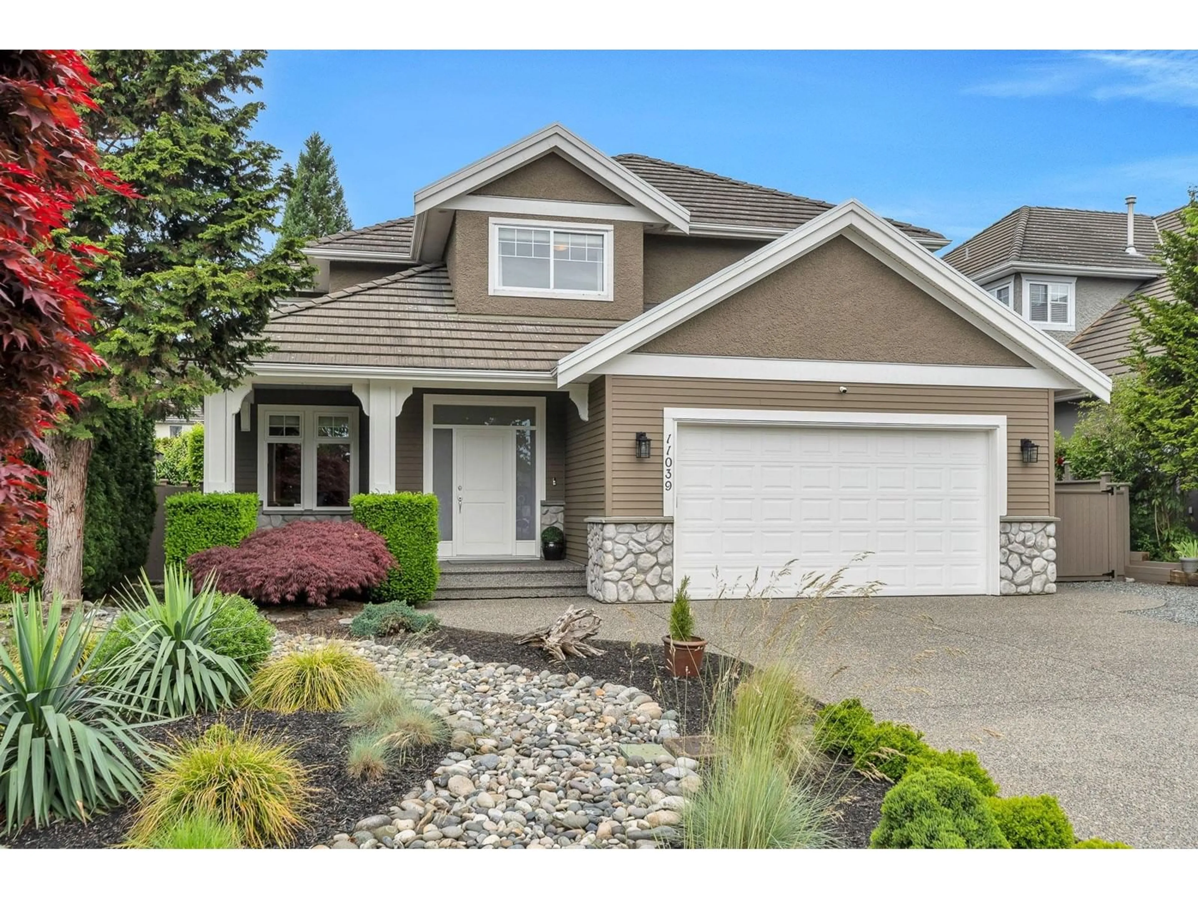 Home with vinyl exterior material, street for 11039 159A, Surrey British Columbia V4N4Y2