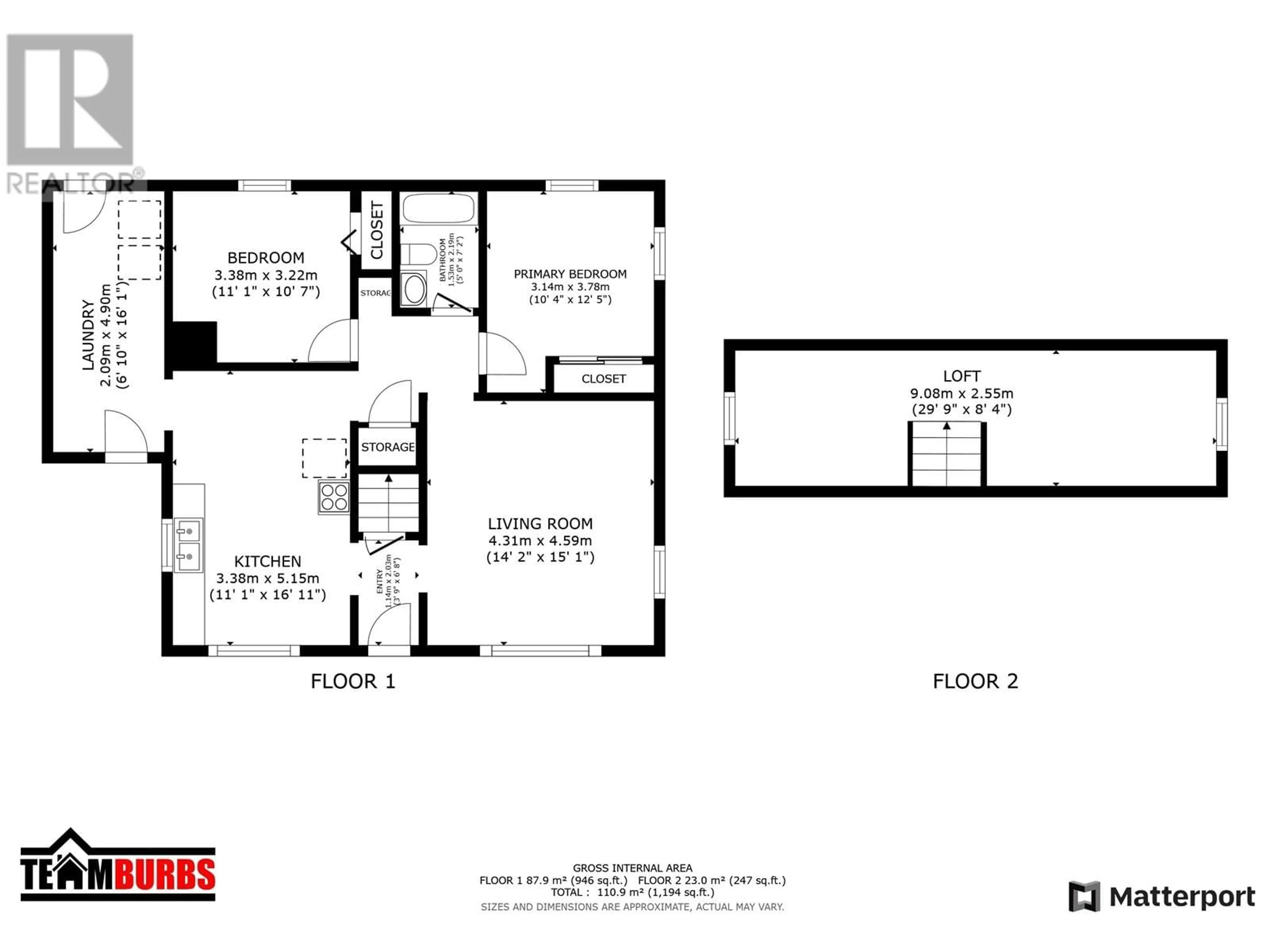 Floor plan for 1221 CRANE AVENUE, Quesnel British Columbia V2J1J7
