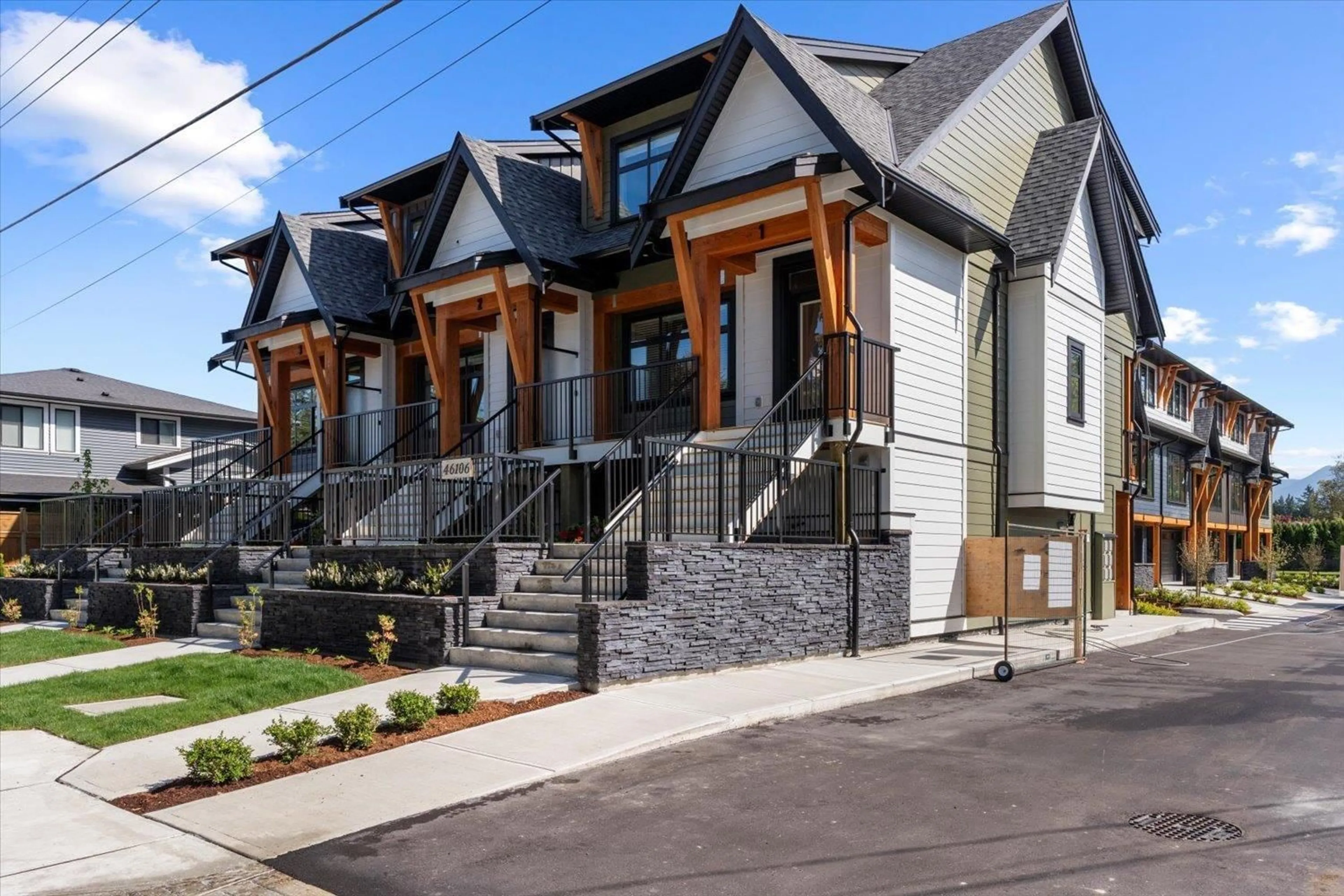 Home with brick exterior material, street for 1 - 46106 RIVERSIDE DRIVE, Chilliwack British Columbia V2P3K9