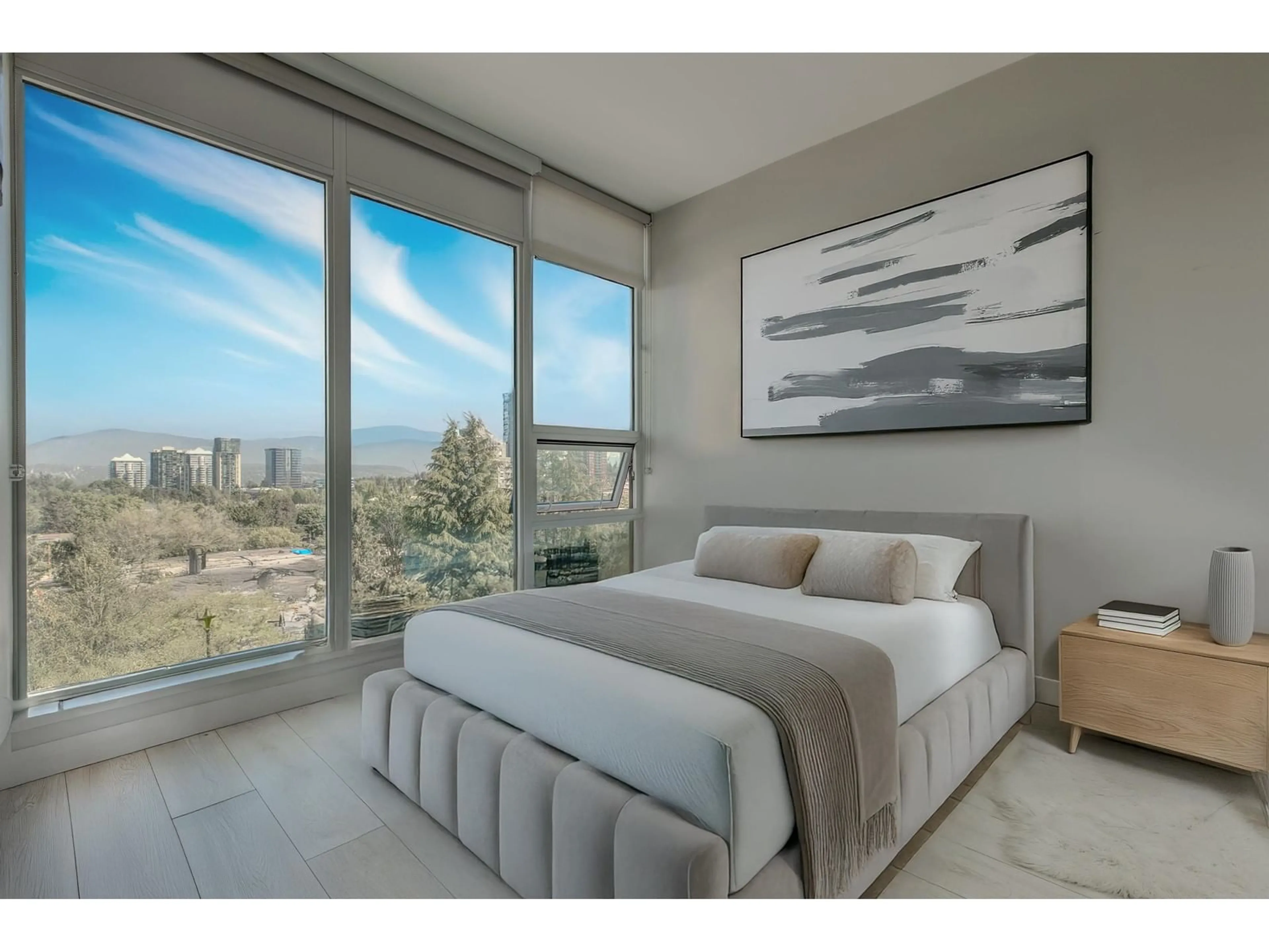 Bedroom with bed, unknown for 802 - 13318 104 AVENUE, Surrey British Columbia V3T0R2