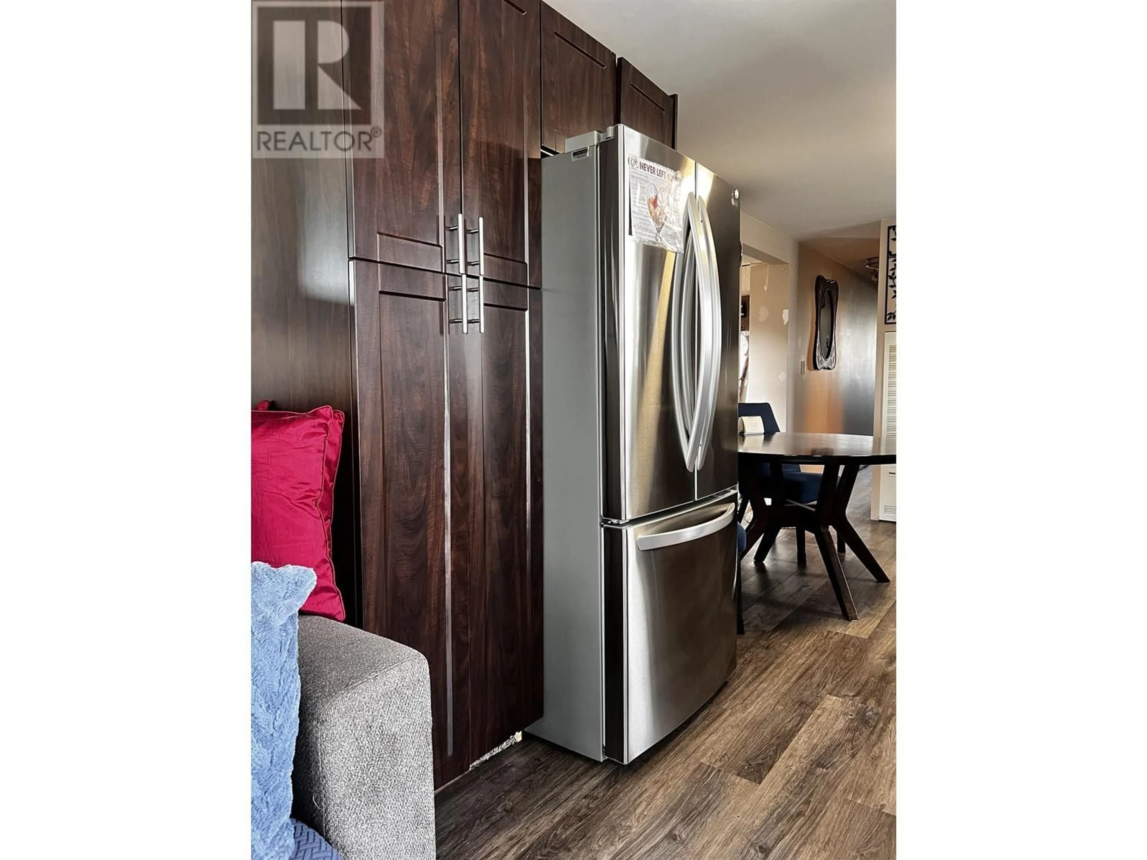 Open concept kitchen, wood/laminate floor for 43 - 8420 ALASKA ROAD, Fort St. John British Columbia V1J4J6
