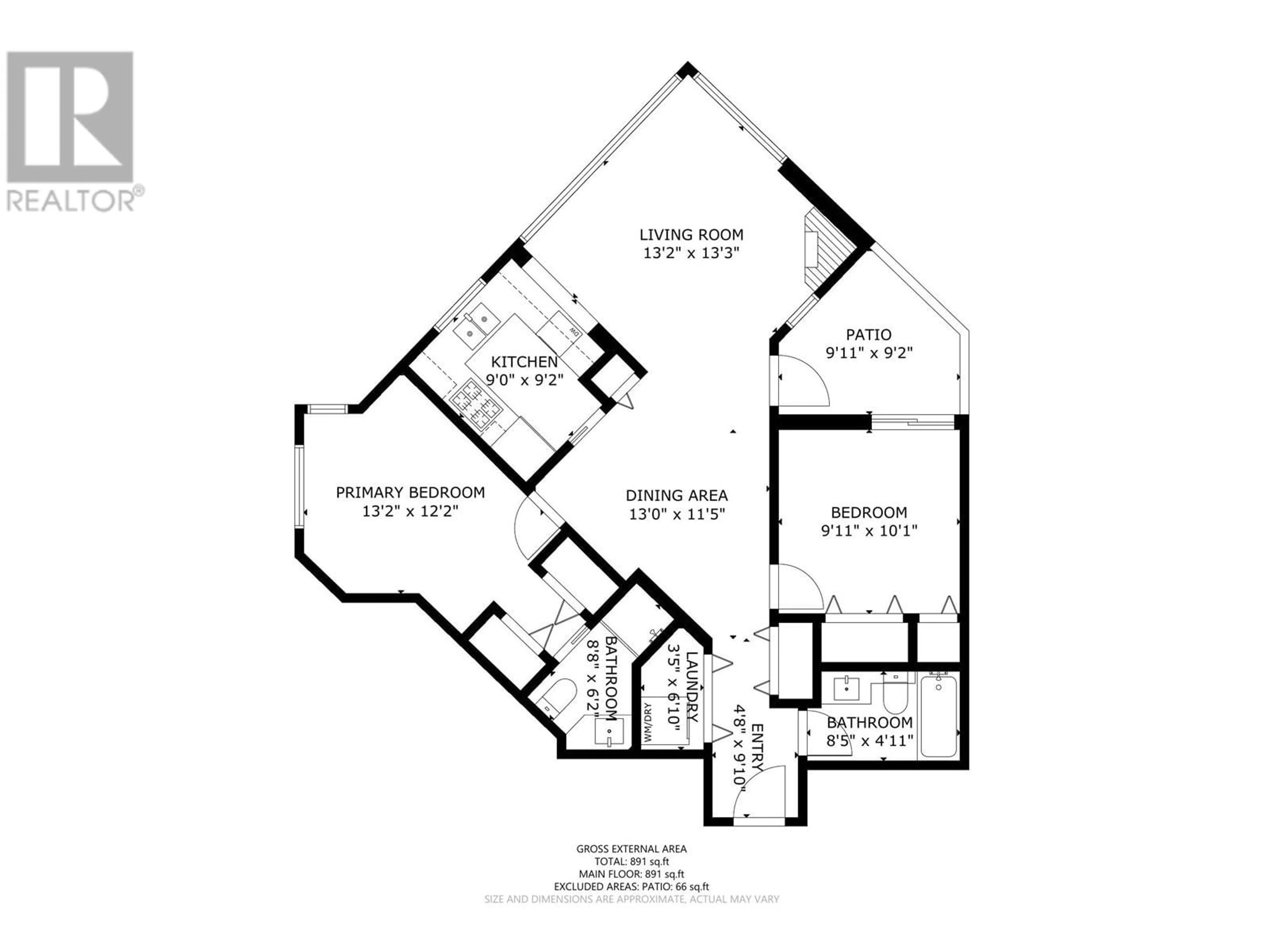 Floor plan for 1606 - 4505 HAZEL STREET, Burnaby British Columbia V5H4T1