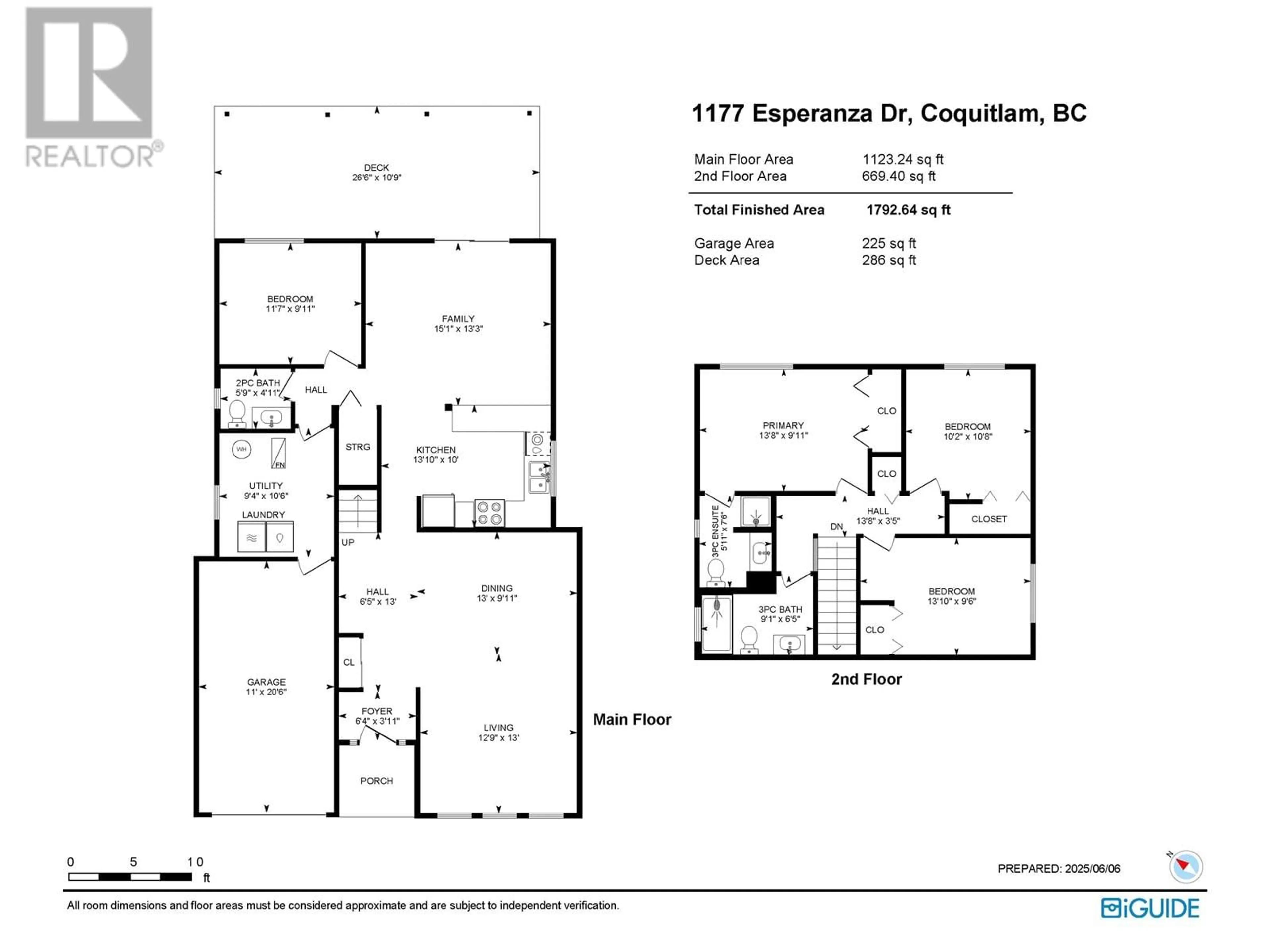 Floor plan for 1177 ESPERANZA DRIVE, Coquitlam British Columbia V3C6C7