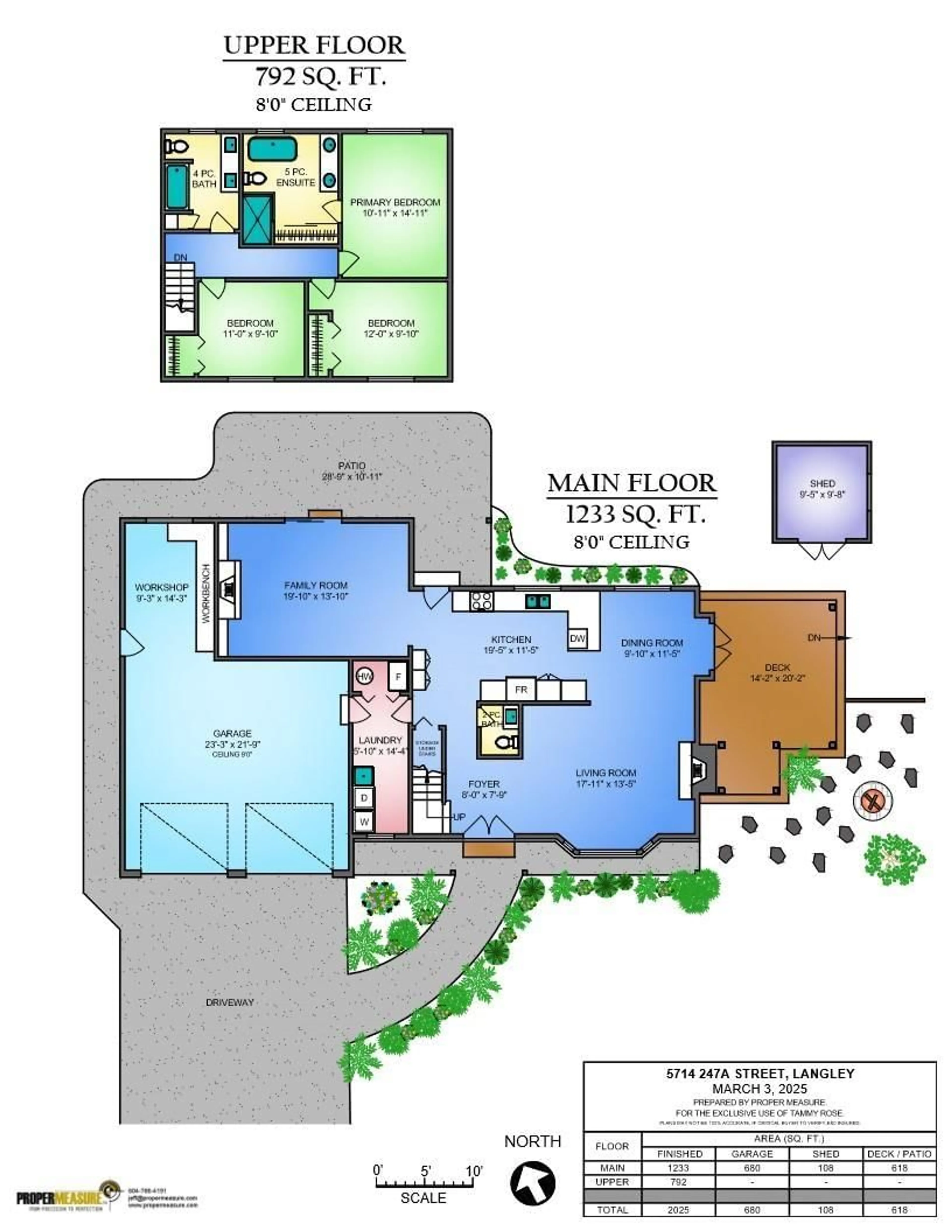 Floor plan for 5714 247A, Langley British Columbia V2Z1H2