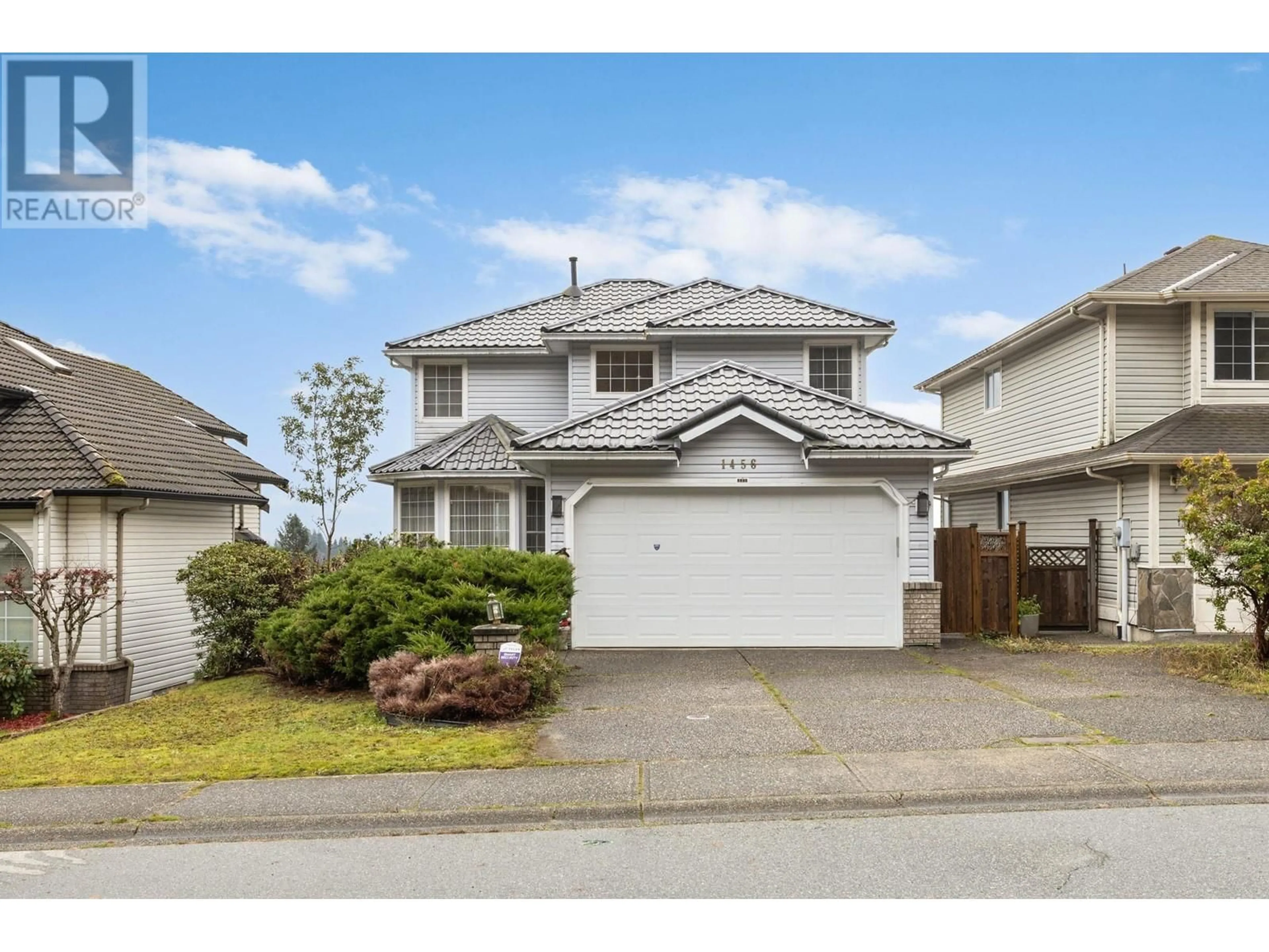 A pic from outside/outdoor area/front of a property/back of a property/a pic from drone, street for 1456 BLACKWATER PLACE, Coquitlam British Columbia V3E2R5