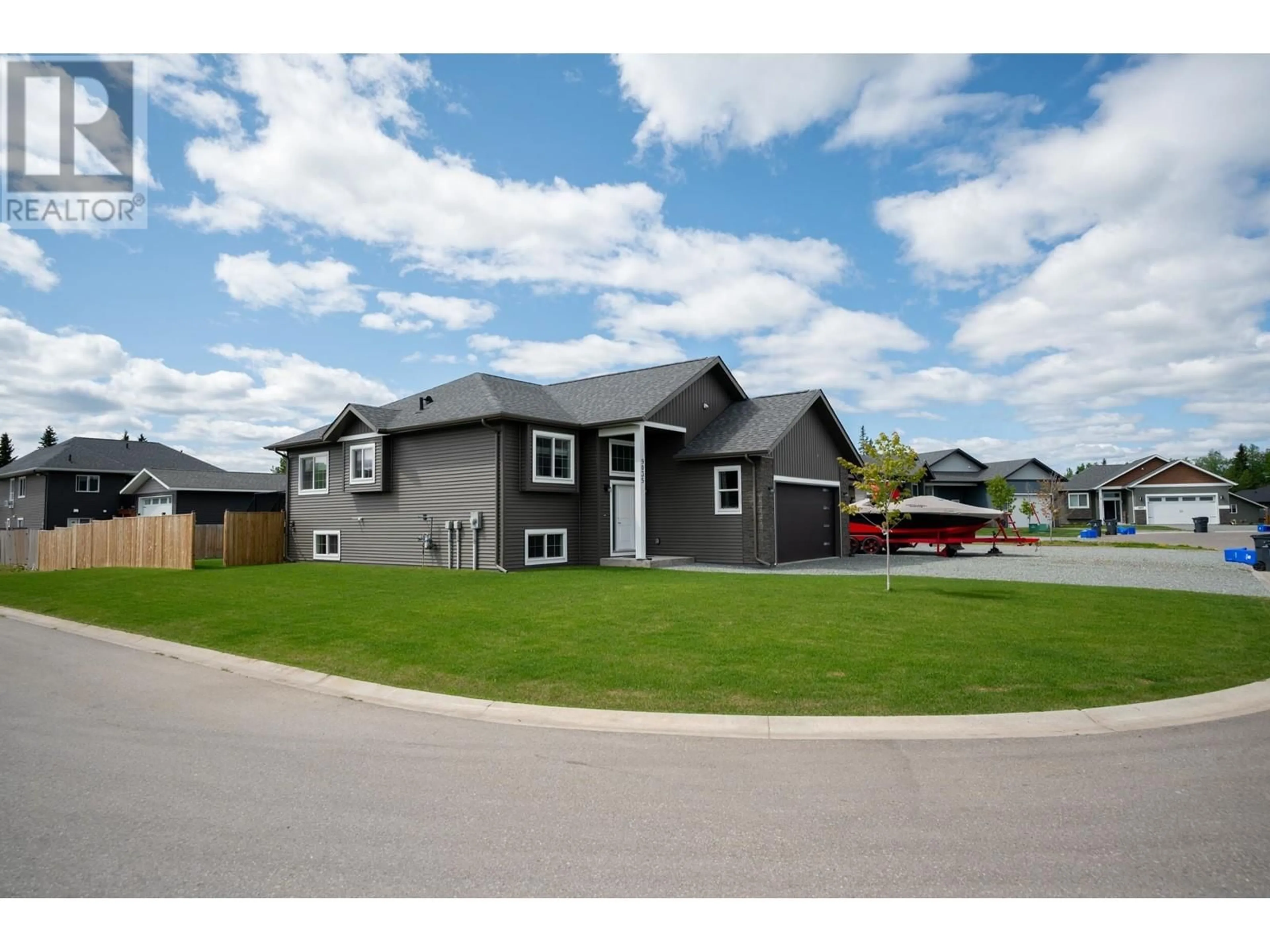 Home with vinyl exterior material, street for 9035 TATLOW PLACE, Prince George British Columbia V2K0B5