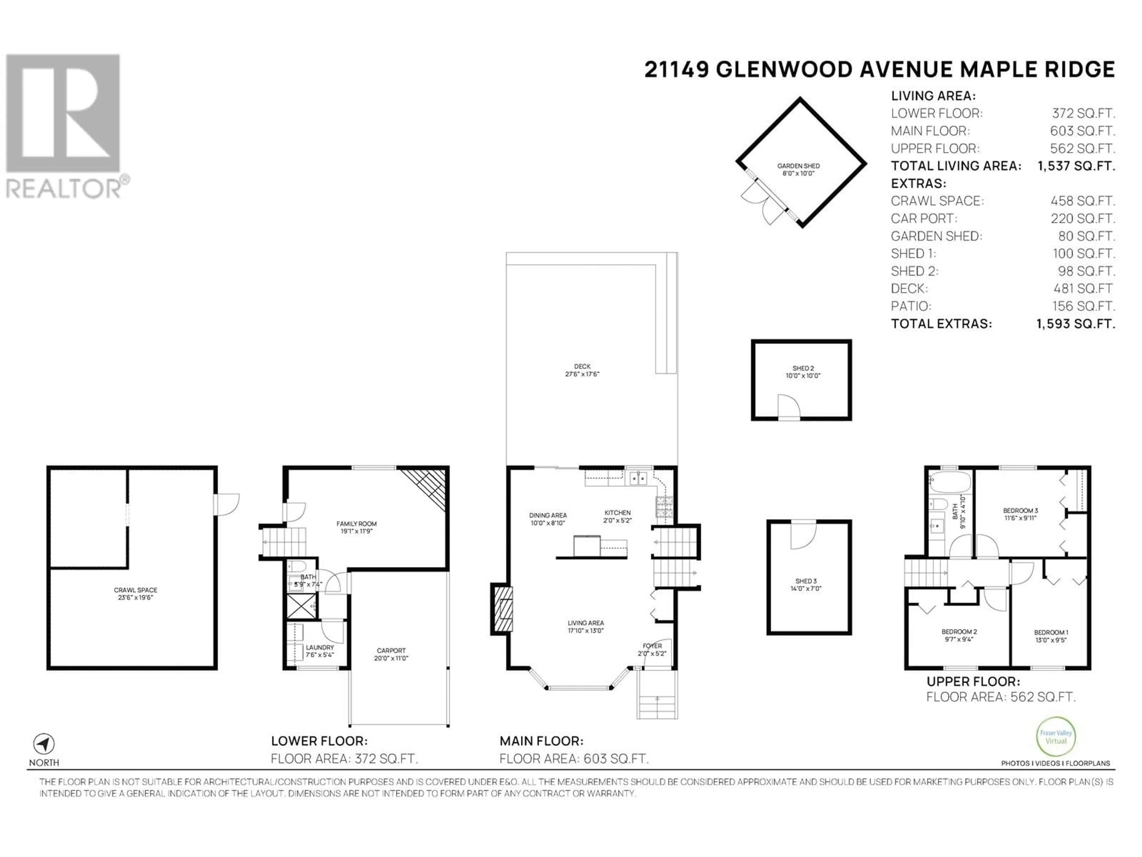 Floor plan for 21149 GLENWOOD AVENUE, Maple Ridge British Columbia V2X8L1