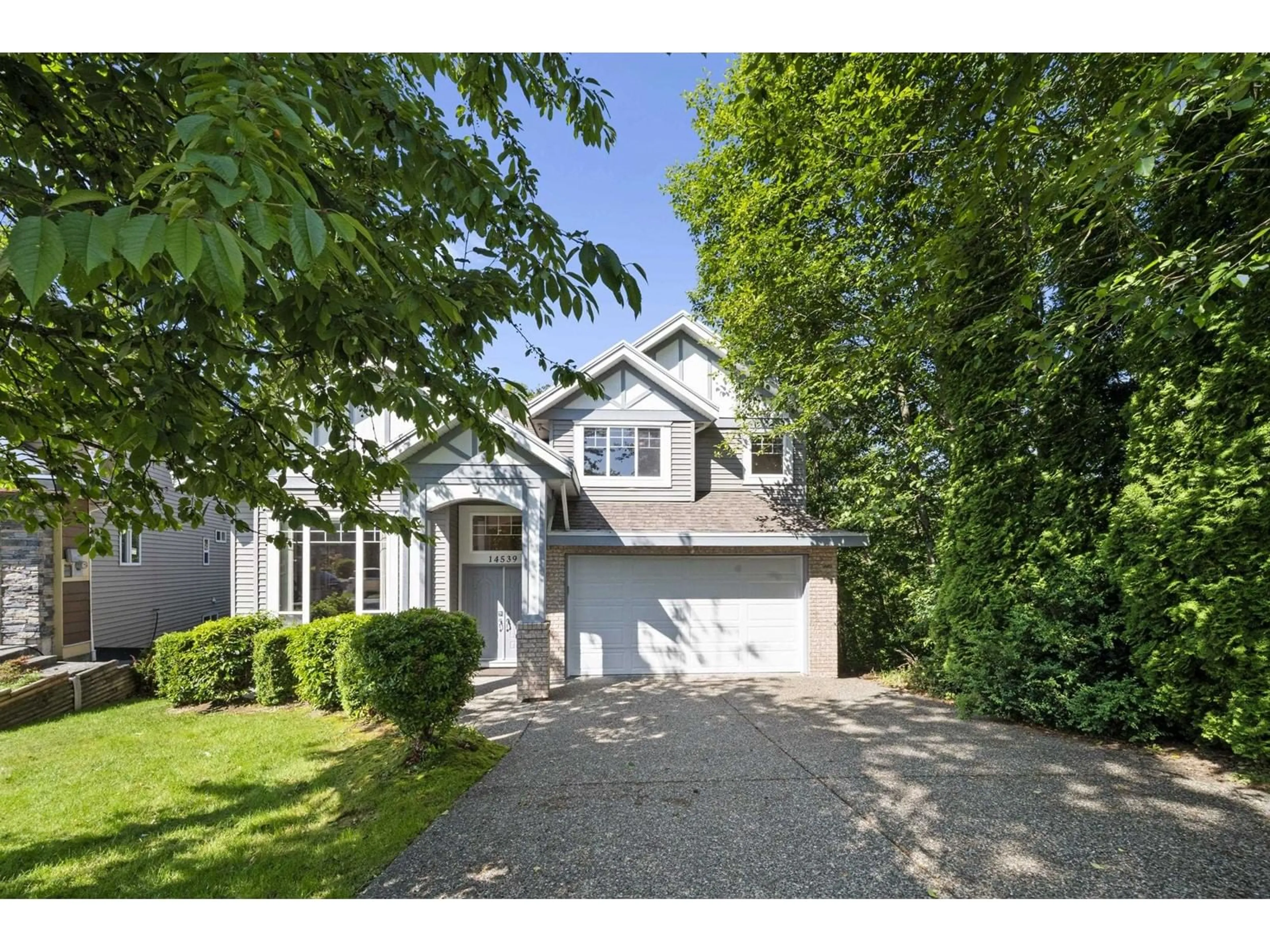 A pic from outside/outdoor area/front of a property/back of a property/a pic from drone, street for 14539 78, Surrey British Columbia V3S9C5