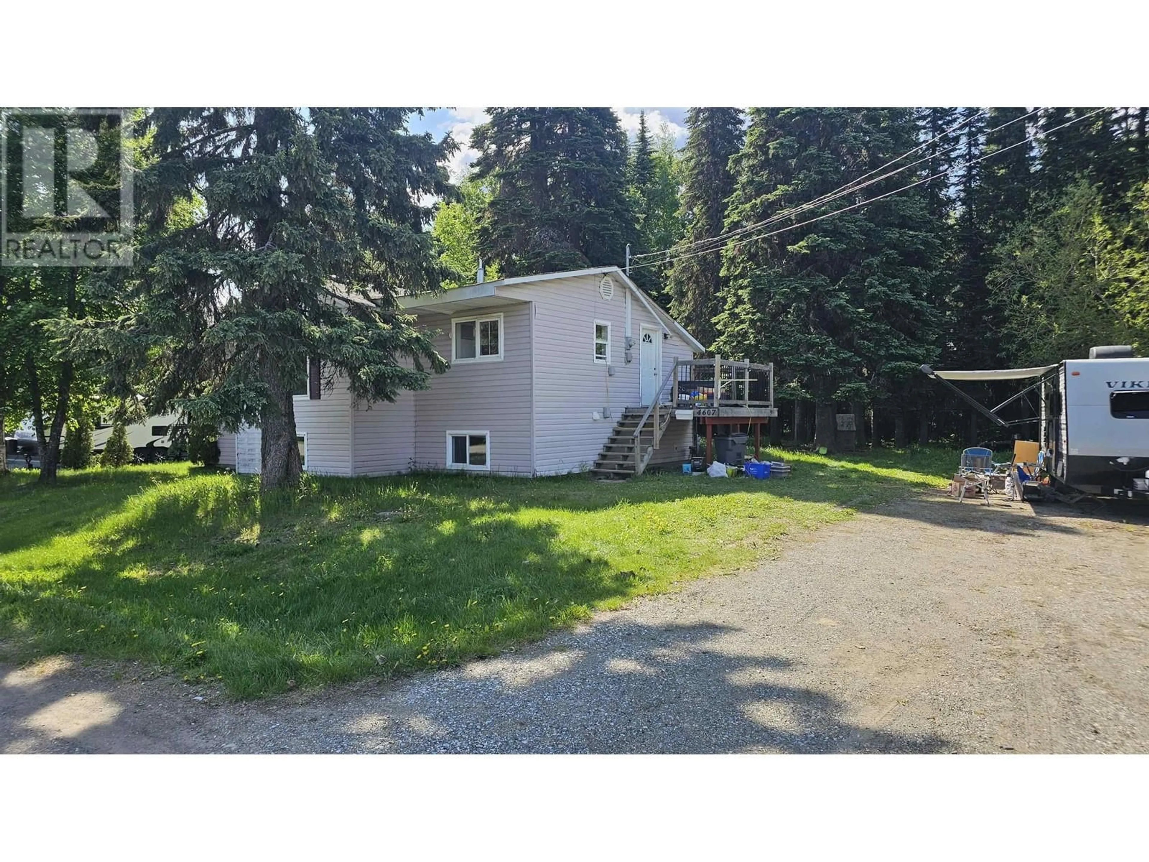 A pic from outside/outdoor area/front of a property/back of a property/a pic from drone, unknown for 4607 MARTIN ROAD, Prince George British Columbia V2K2J9