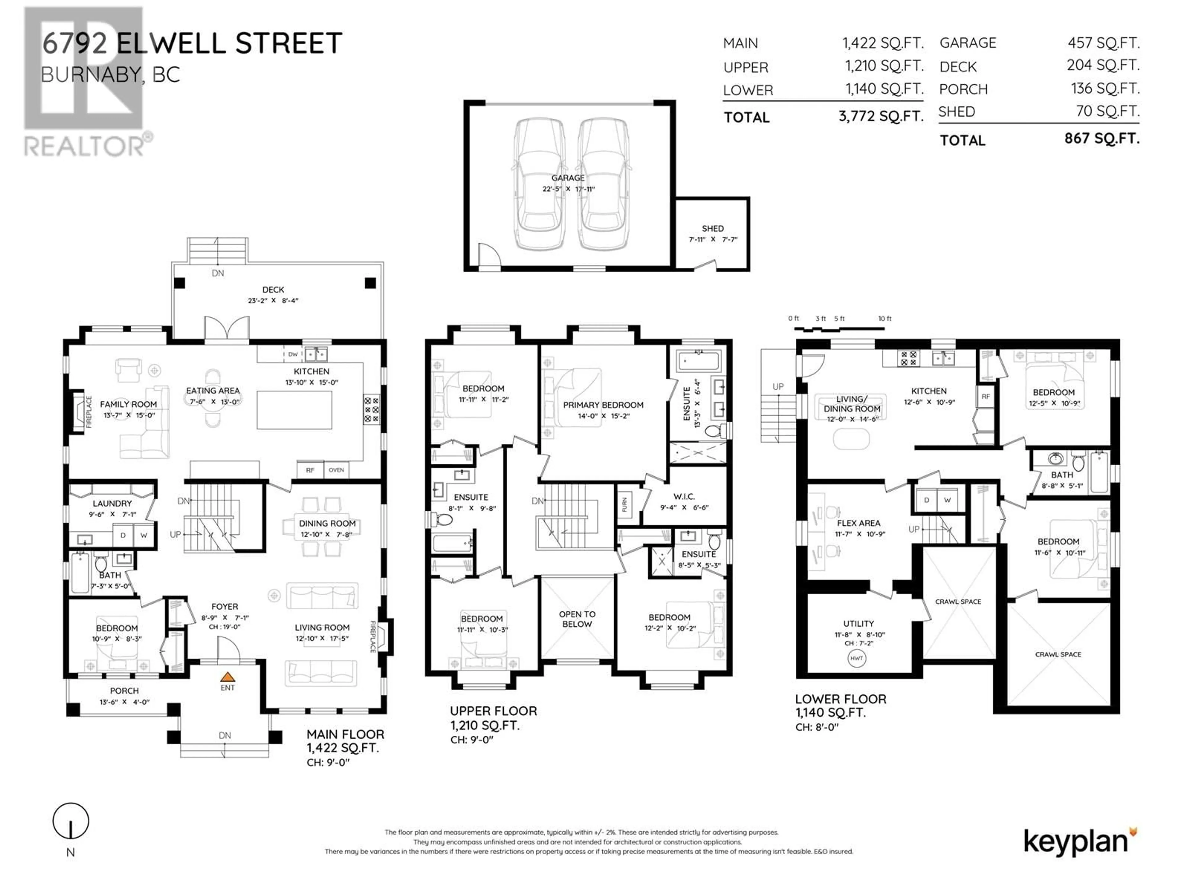 Floor plan for 6792 ELWELL STREET, Burnaby British Columbia V5E1K1