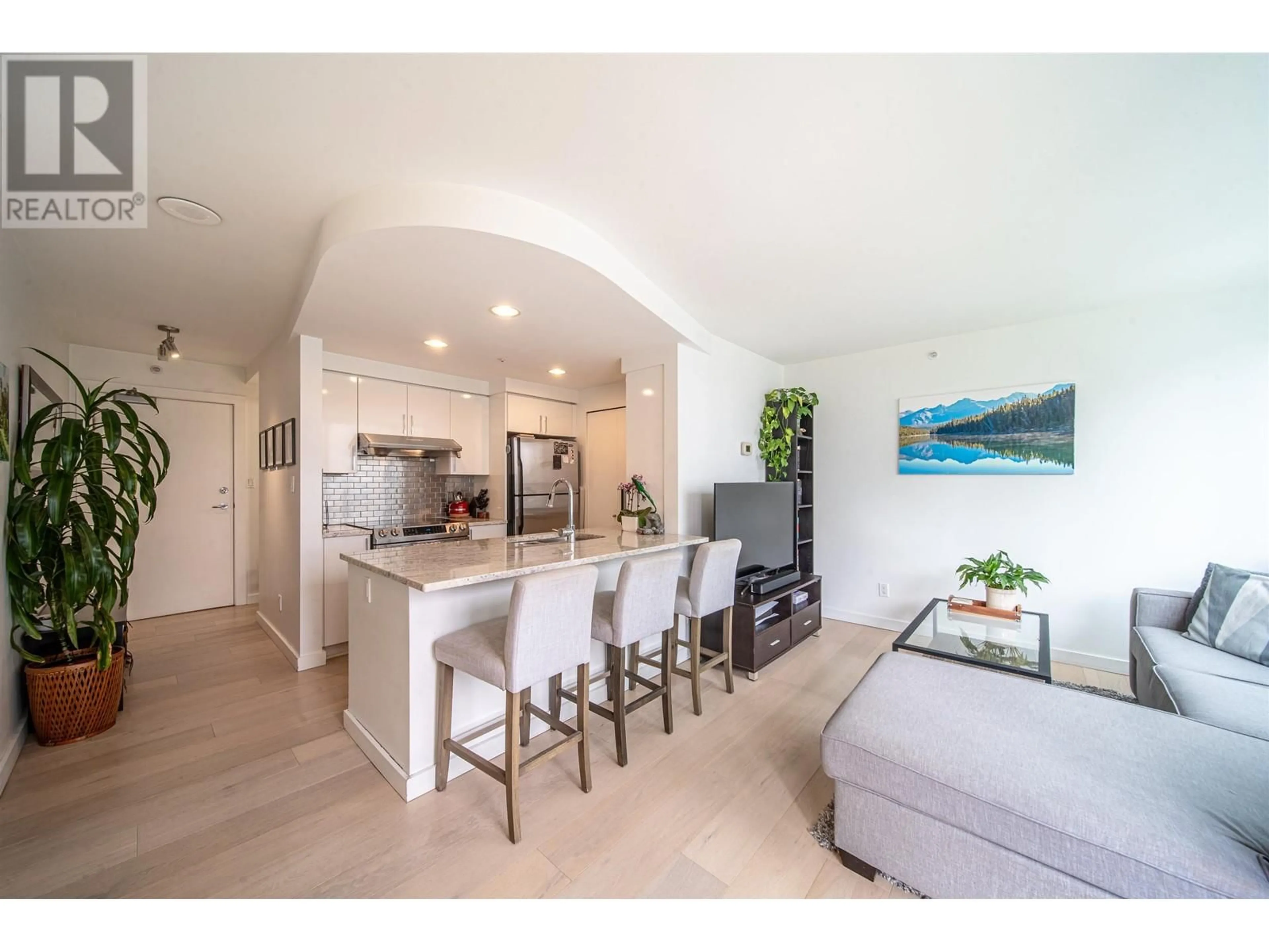 Open concept kitchen, ceramic/tile floor for 1603 - 1008 CAMBIE STREET, Vancouver British Columbia V6B6J7