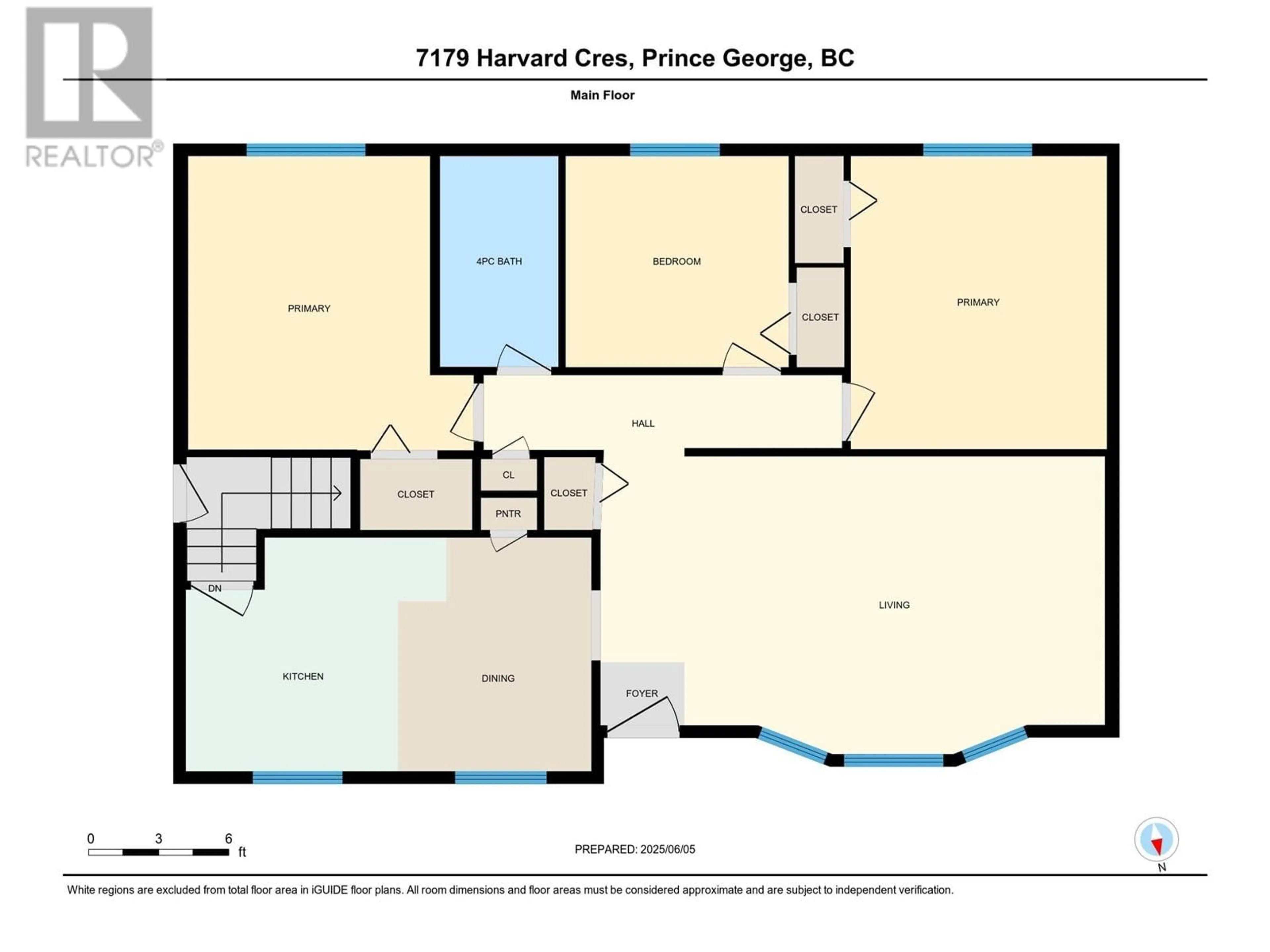 Floor plan for 7179 HARVARD CRESCENT, Prince George British Columbia V2N2V6