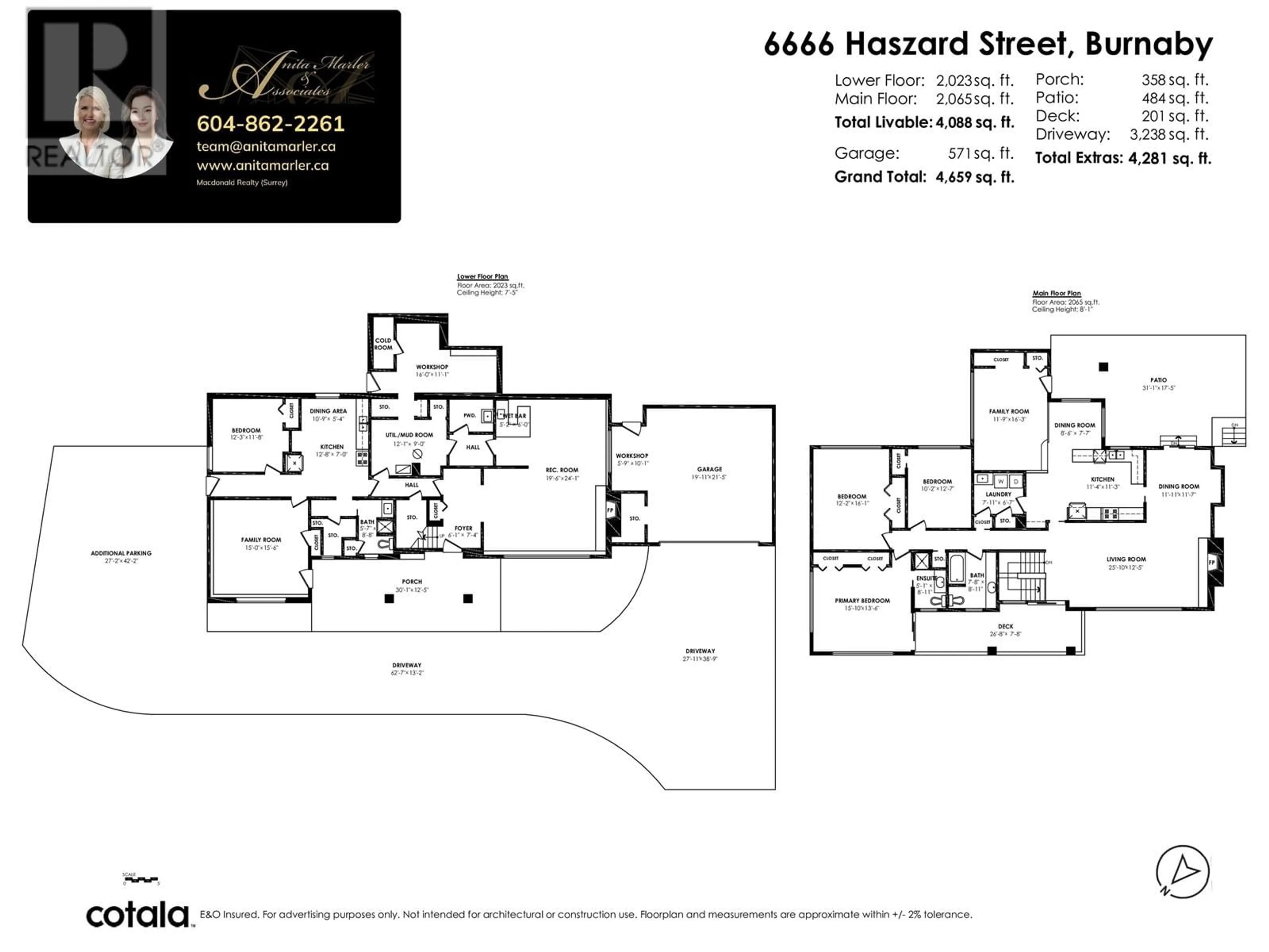 Floor plan for 6666 HASZARD STREET, Burnaby British Columbia V5E1X6