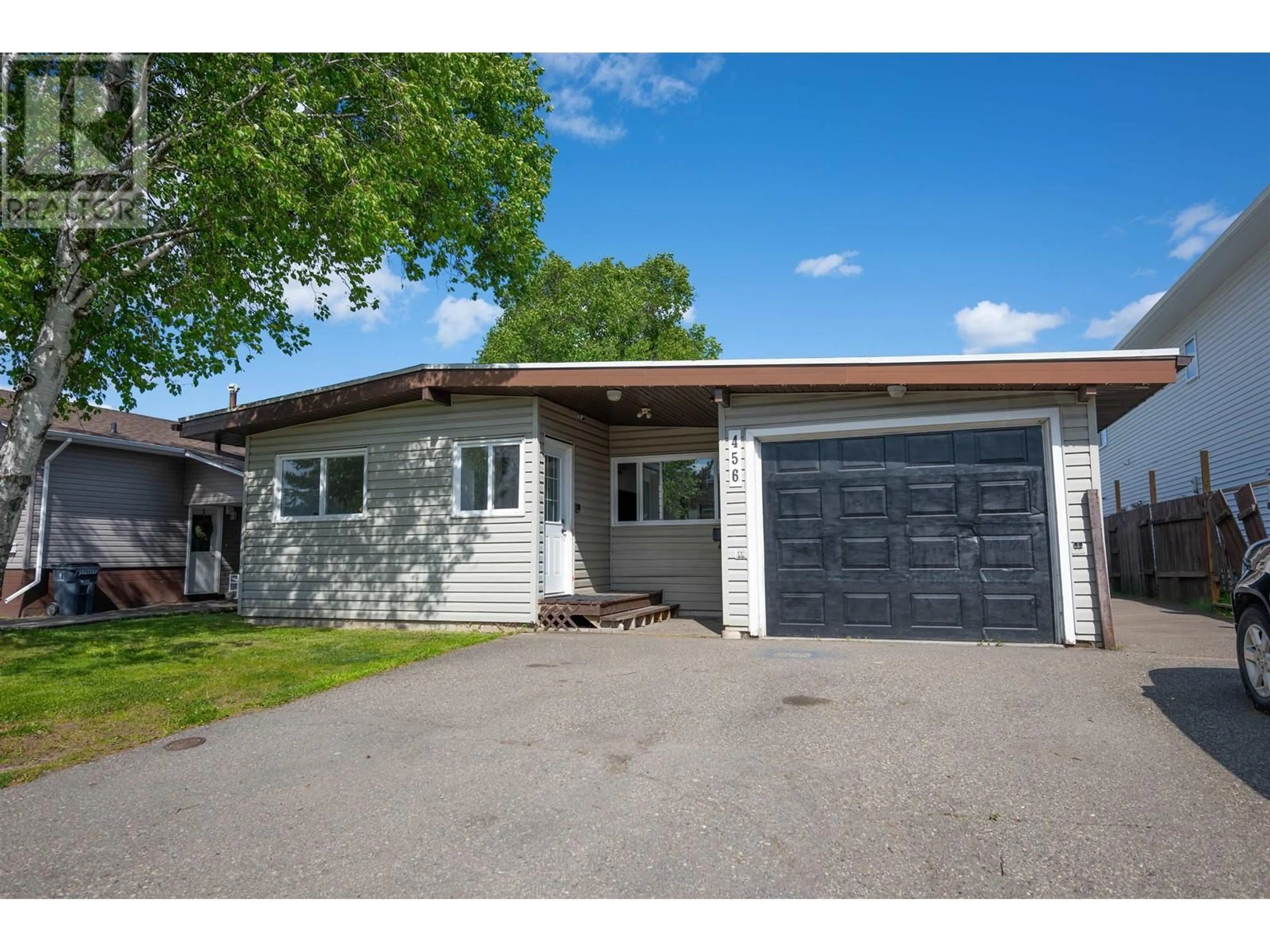Home with vinyl exterior material, street for 456 GILLETT STREET, Prince George British Columbia V2M2T5