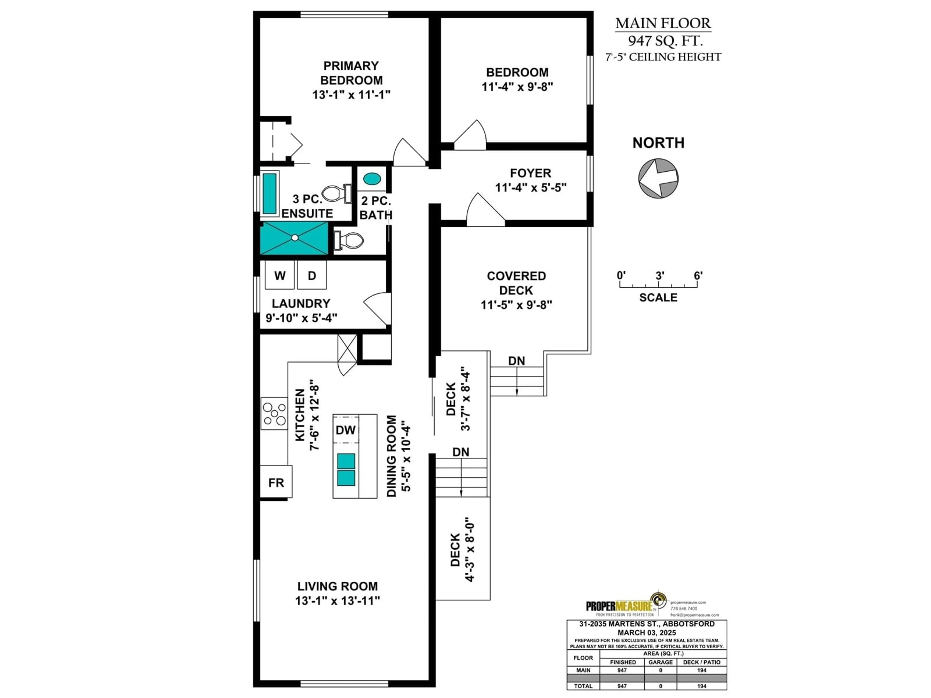 Floor plan for 31 - 2035 MARTENS, Abbotsford British Columbia V2T6M3