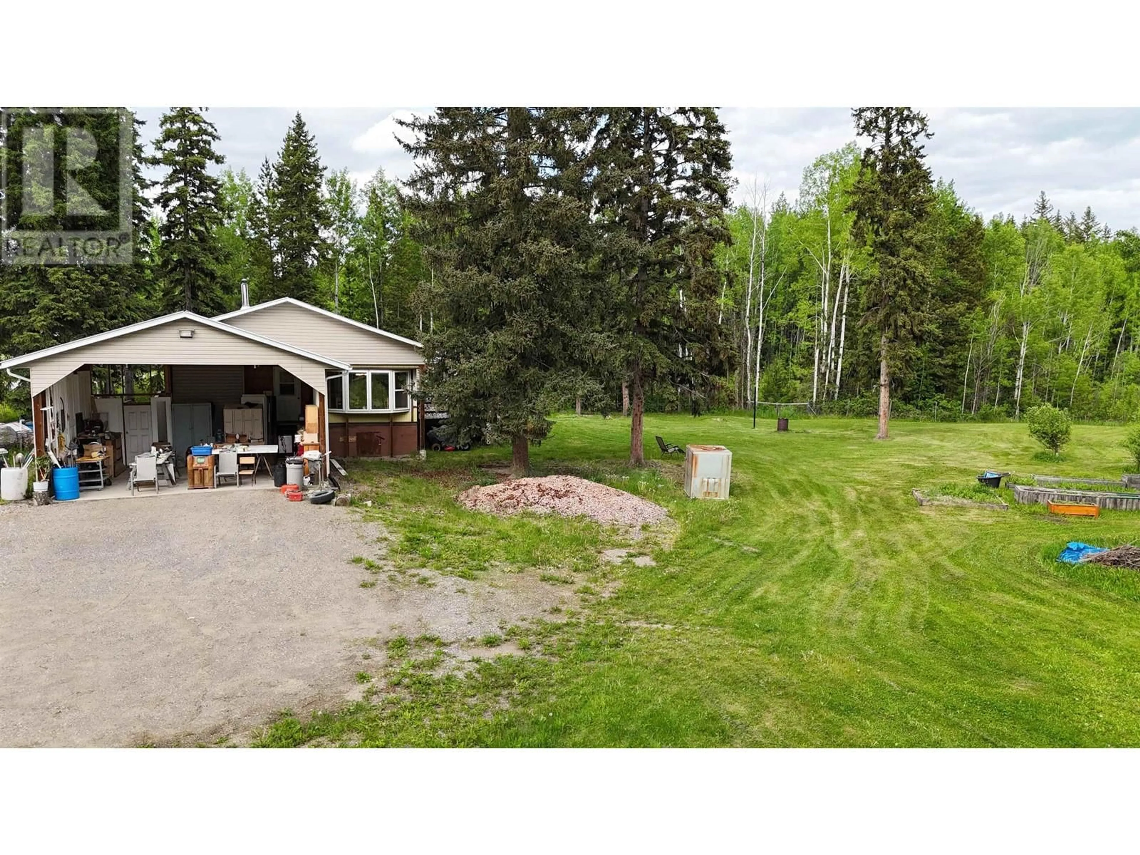 A pic from outside/outdoor area/front of a property/back of a property/a pic from drone, forest/trees view for 784 BARKERVILLE HIGHWAY, Quesnel British Columbia V2J6S6