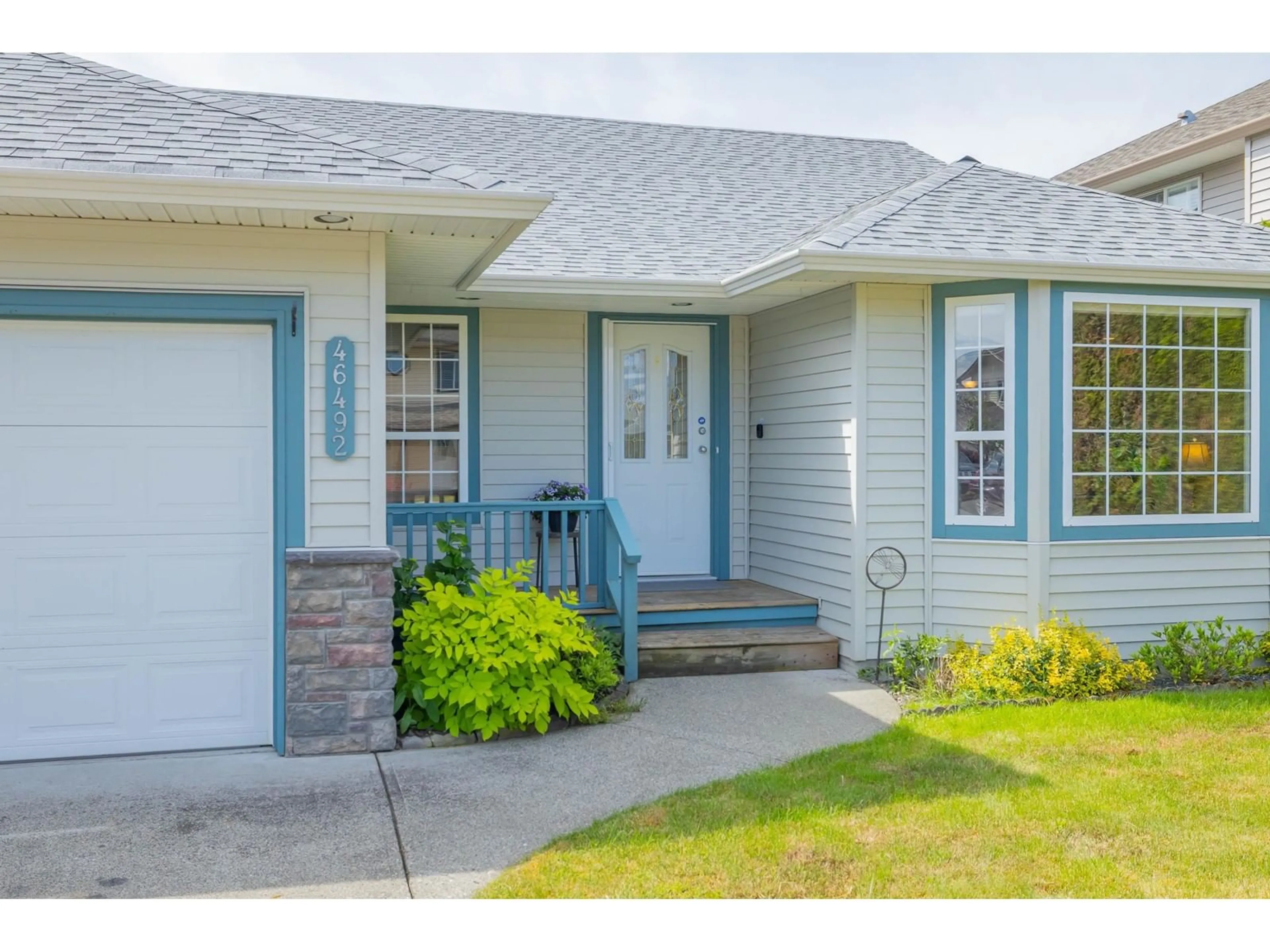 Home with vinyl exterior material, street for 46492 RANCHERO DRIVE, Chilliwack British Columbia V4Z1K3