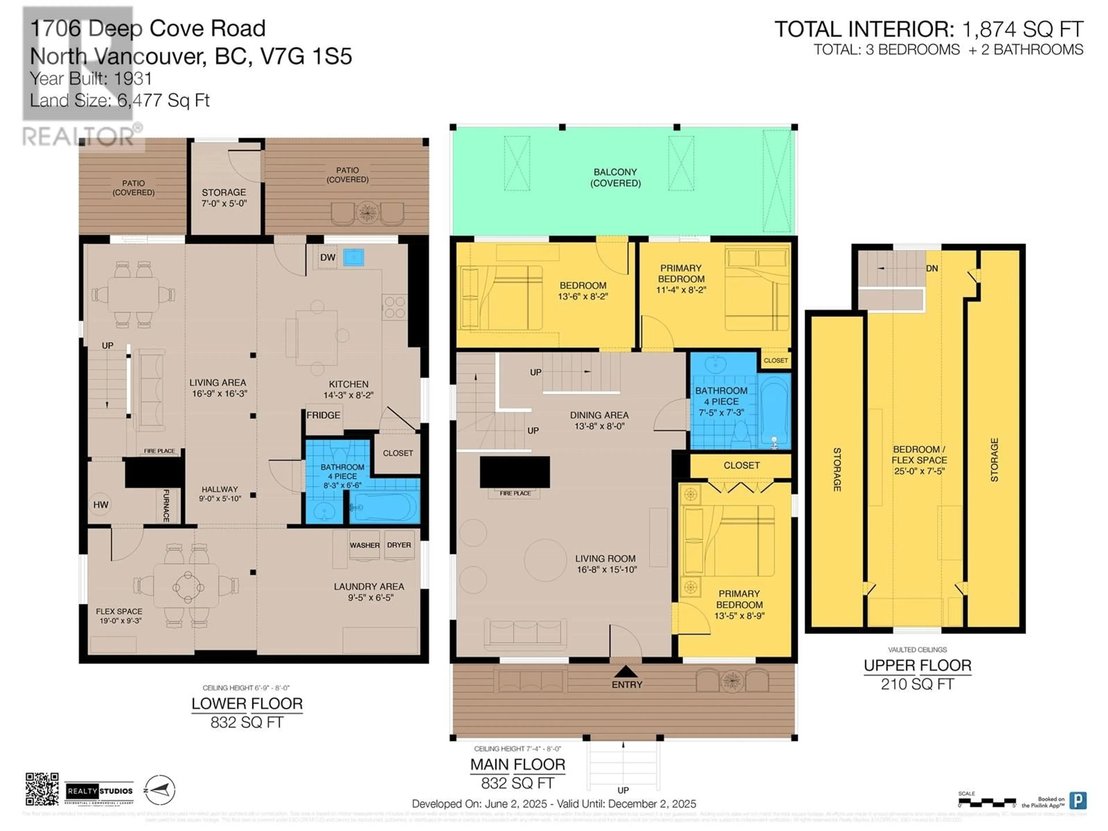 Floor plan for 1706 DEEP COVE ROAD, North Vancouver British Columbia V7G1S5