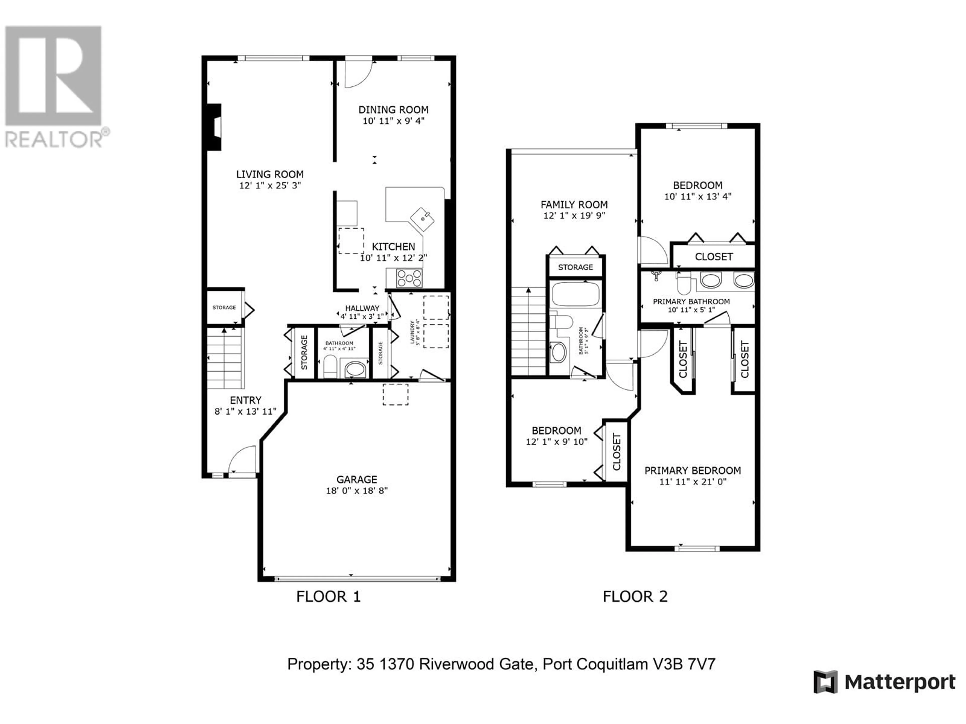 Floor plan for 35 - 1370 RIVERWOOD GATE, Port Coquitlam British Columbia V3B7V7