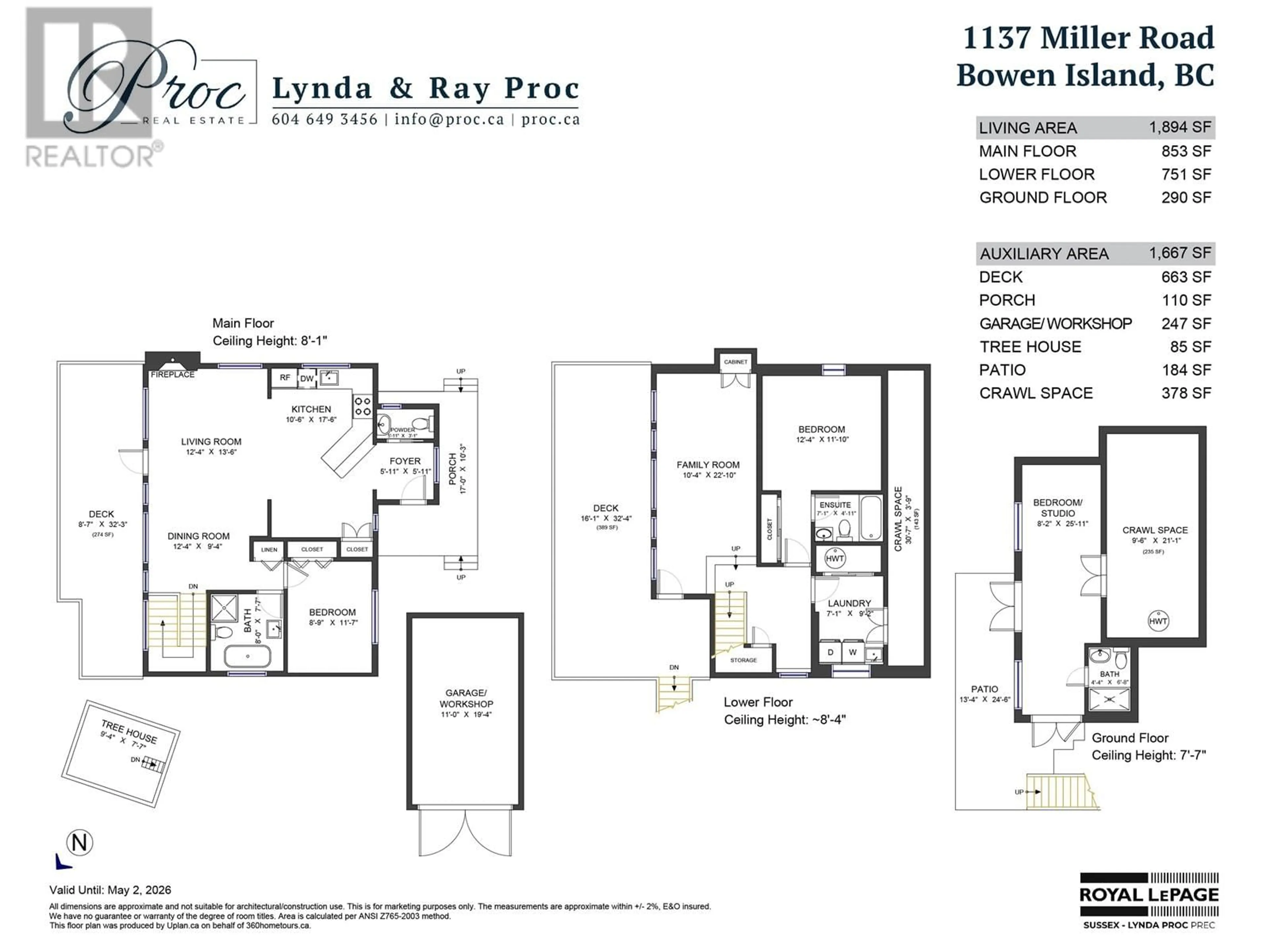 Floor plan for 1137 MILLER ROAD, Bowen Island British Columbia V0N1G1