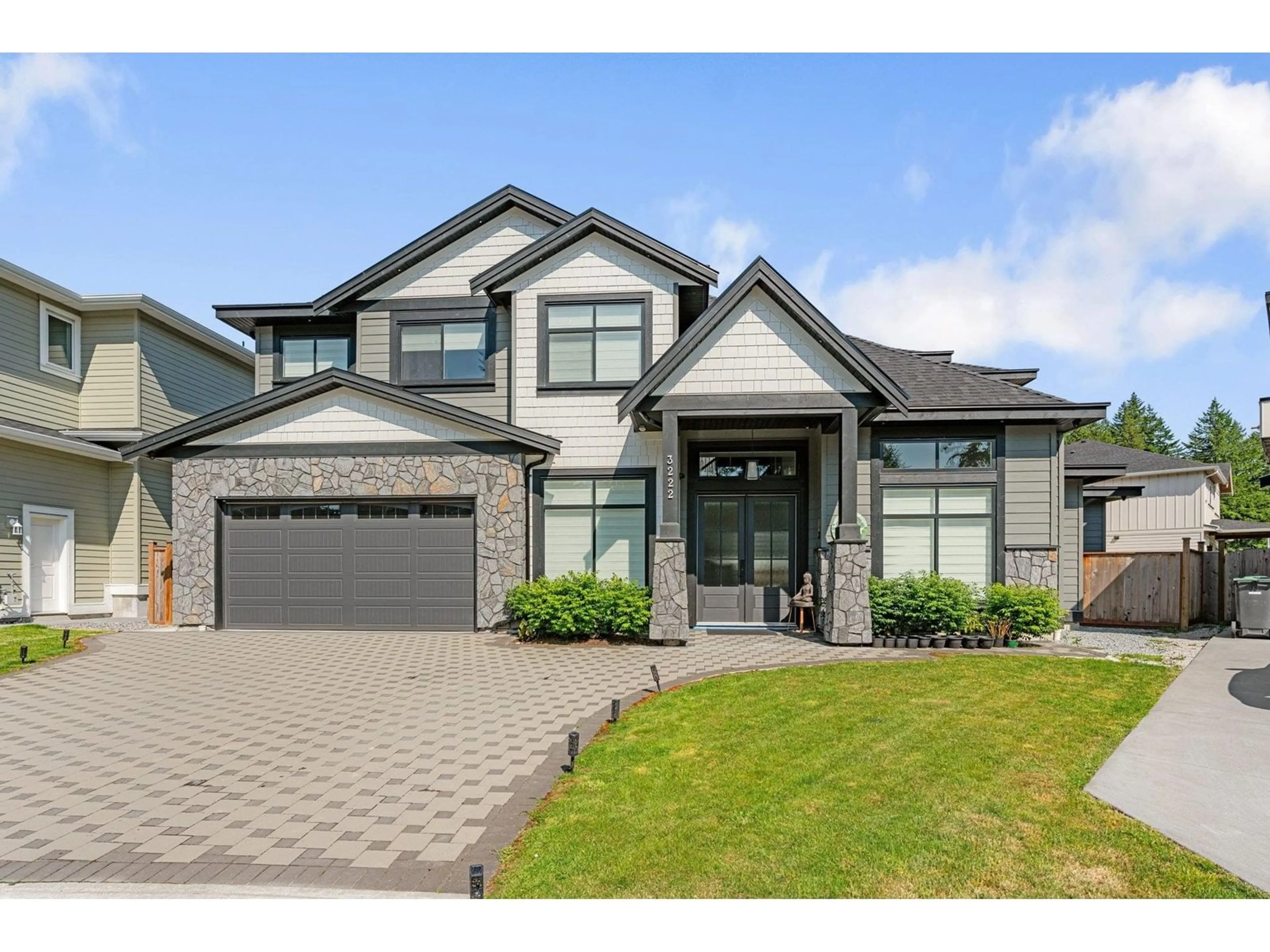 Home with brick exterior material, street for 3222 197, Langley British Columbia V3A0N9