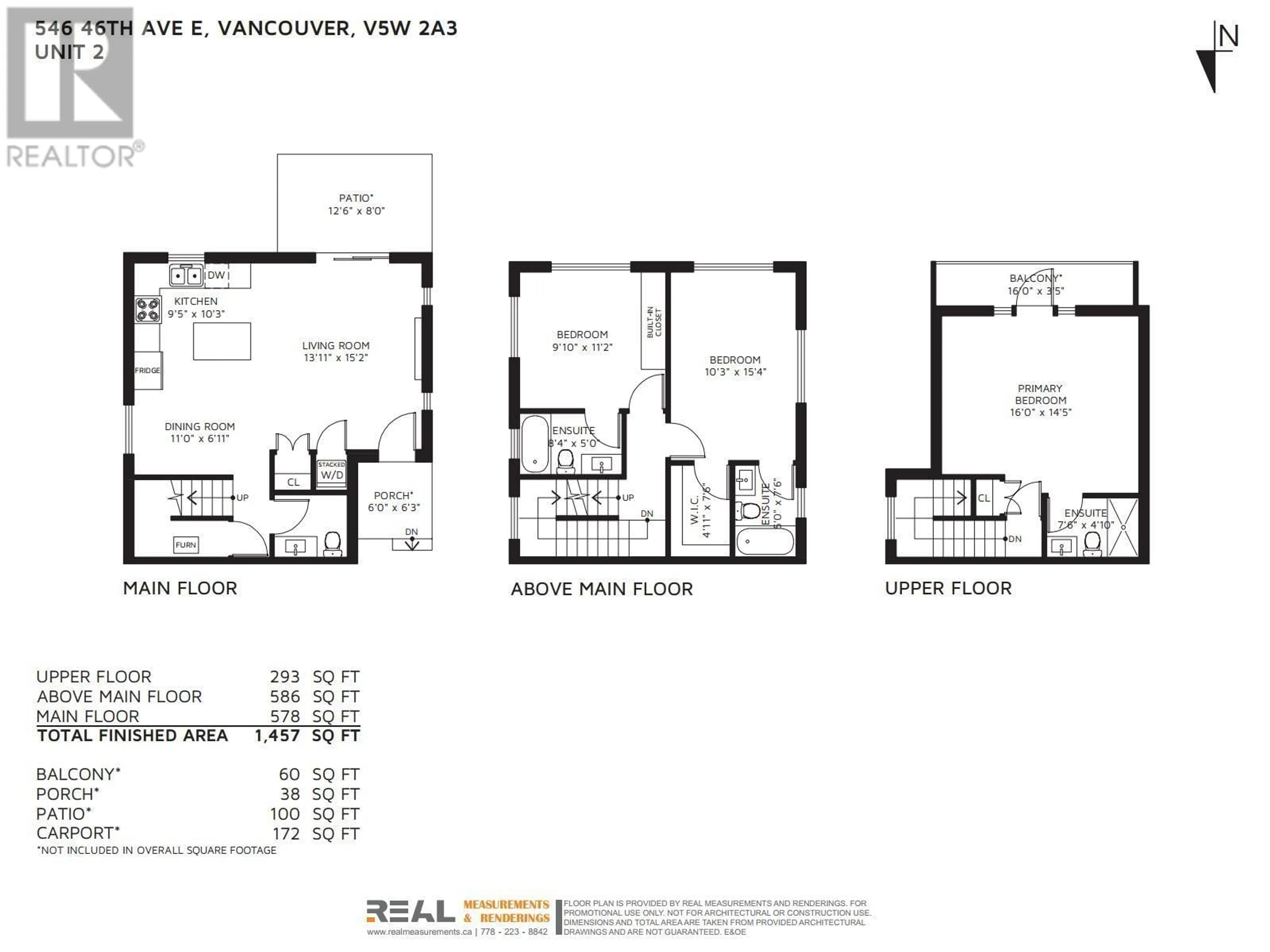 Floor plan for 2 - 546 46TH AVENUE, Vancouver British Columbia V5W2A3