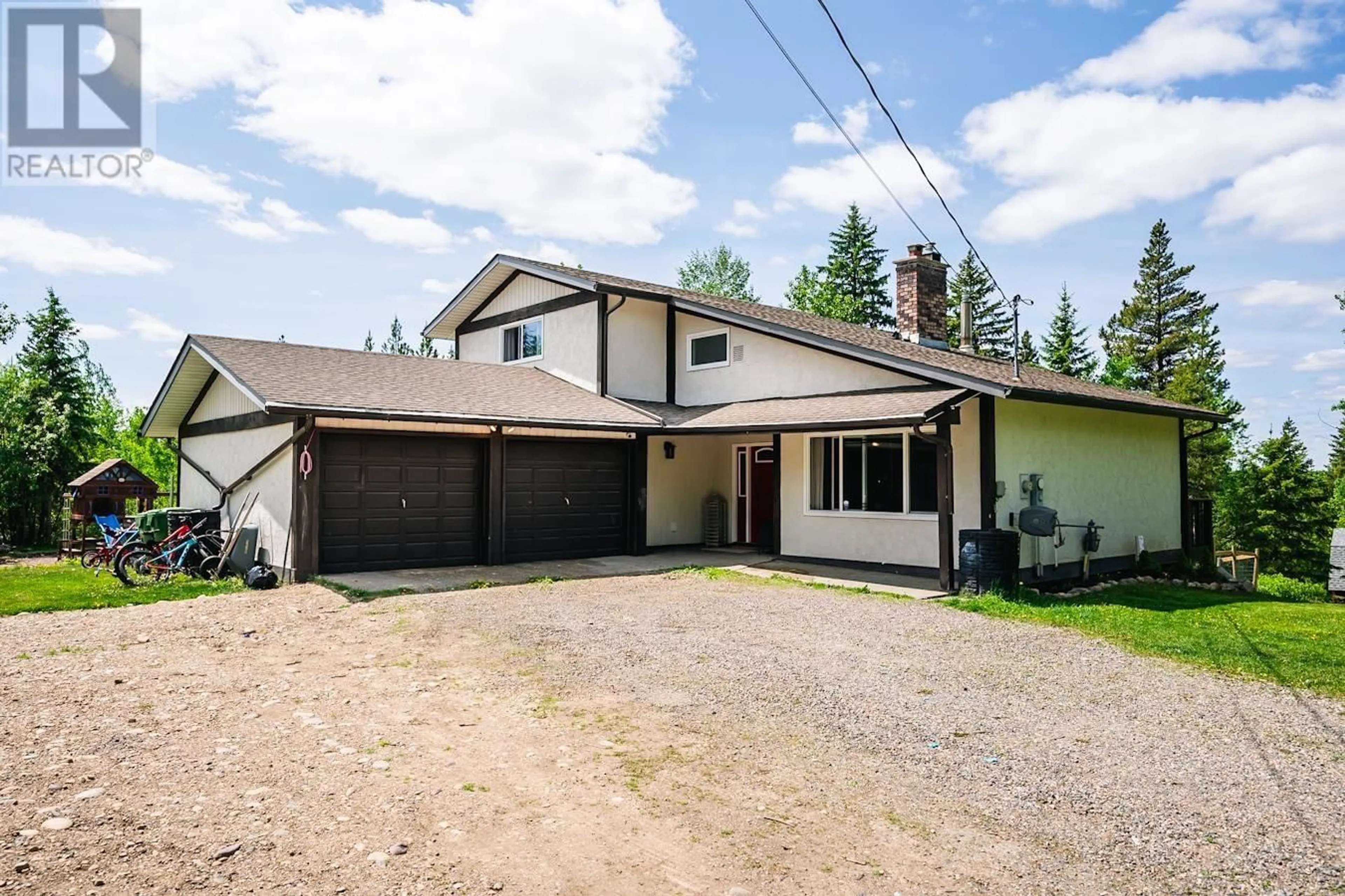 A pic from outside/outdoor area/front of a property/back of a property/a pic from drone, street for 9695 HEIGHTS ROAD, Prince George British Columbia V2N5A8