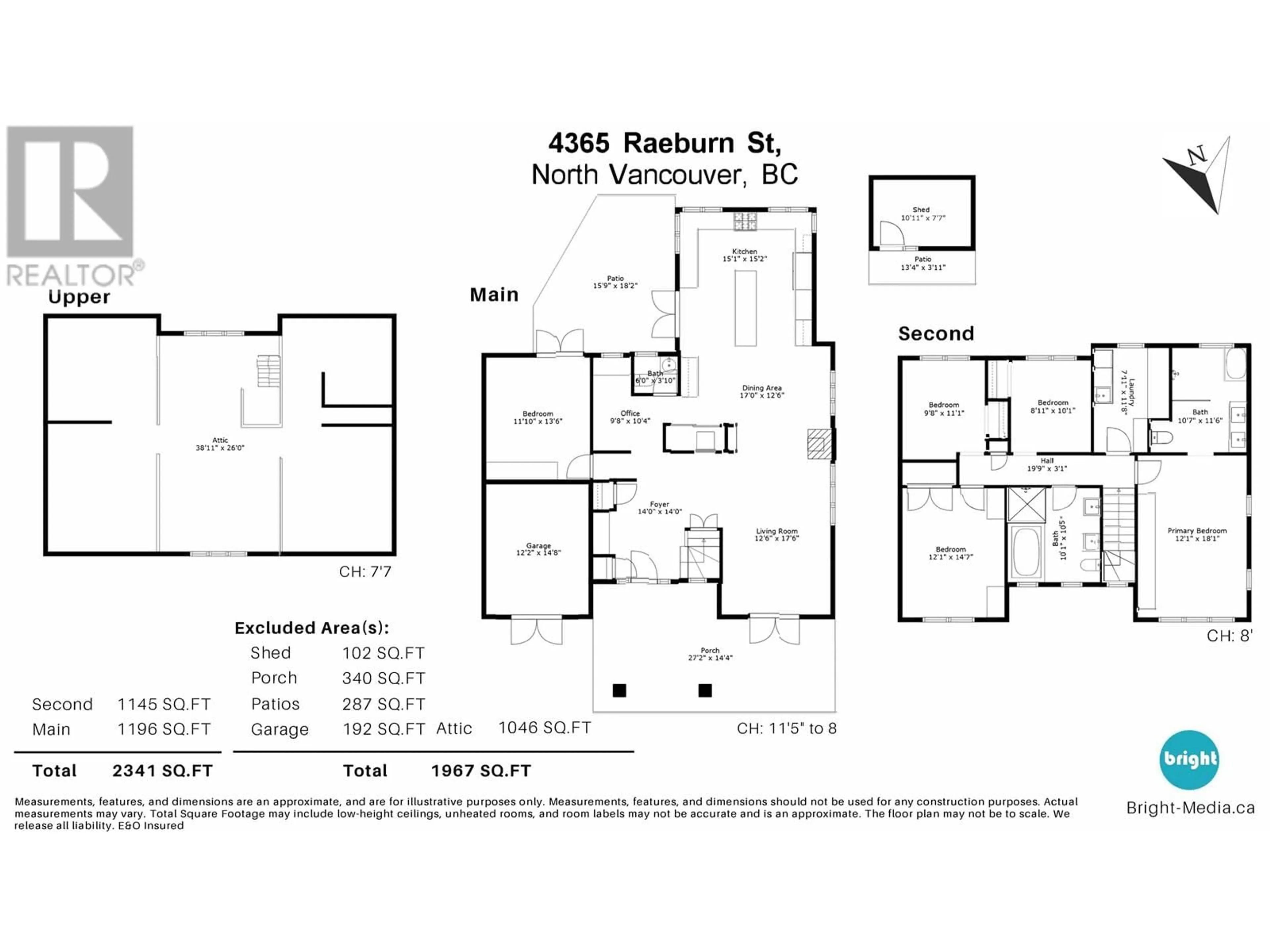 Floor plan for 4365 RAEBURN STREET, North Vancouver British Columbia V7G1K1