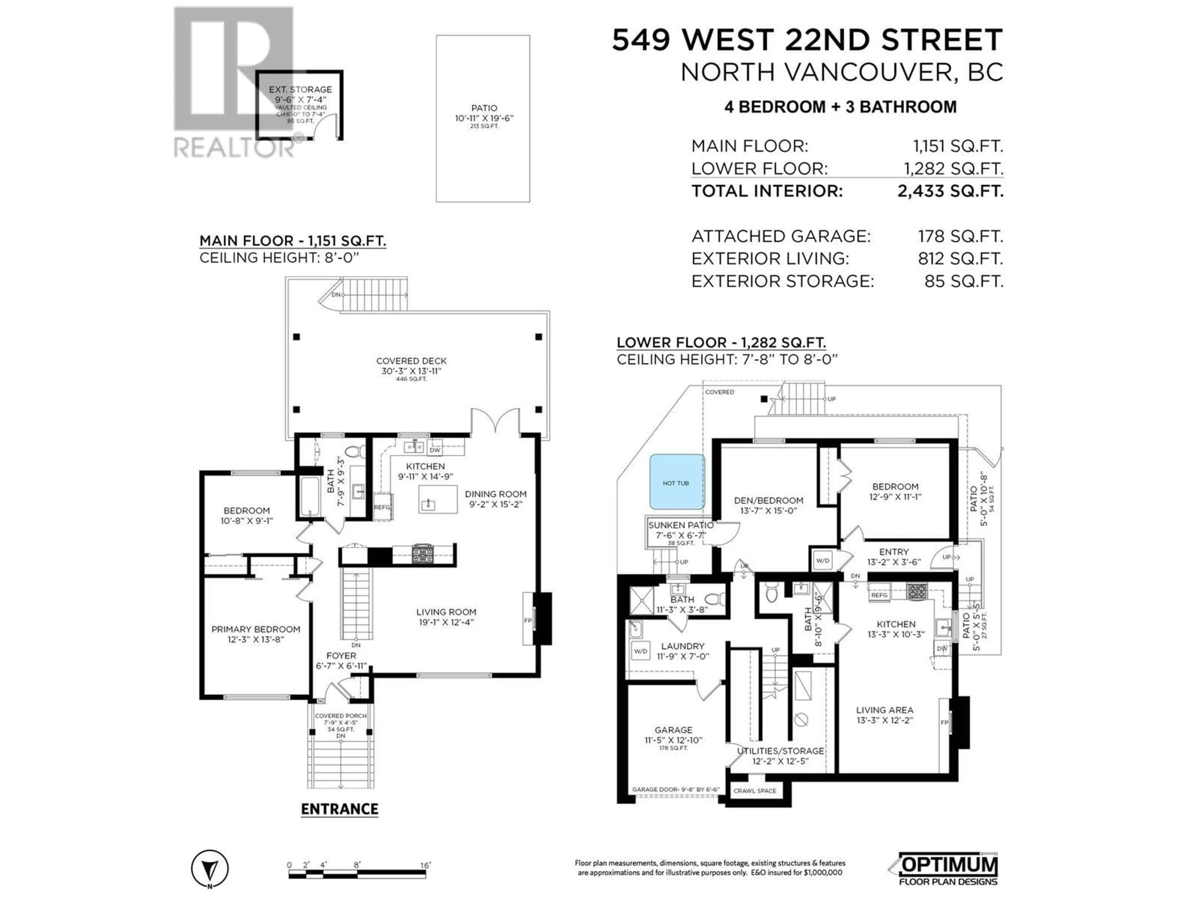 Floor plan for 549 22ND STREET, North Vancouver British Columbia V7M2A6