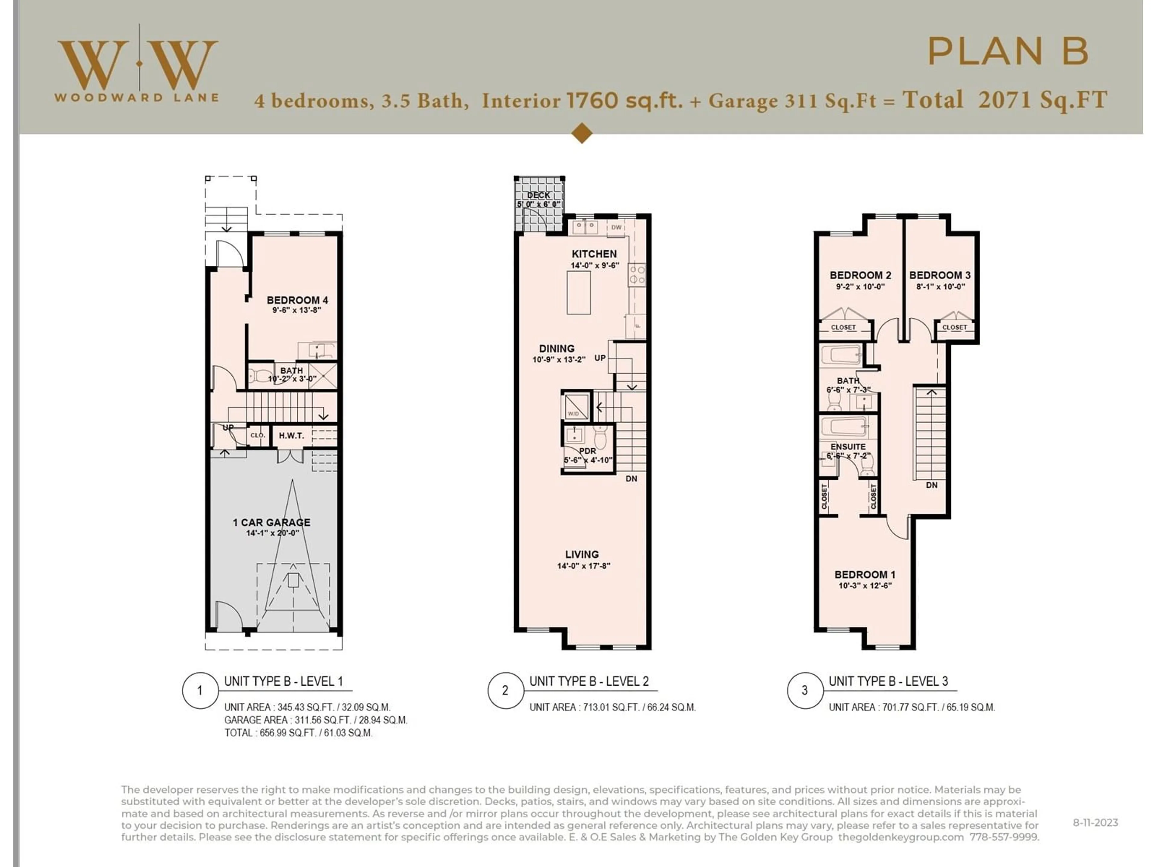 Floor plan for 2 - 14311 60, Surrey British Columbia V3X2N4